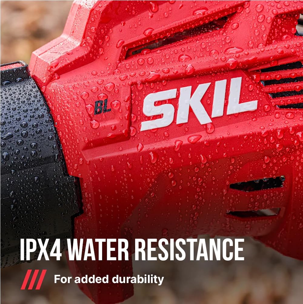 SKIL PWR CORE 40 Brushless 40V 530 CFM Cordless Leaf Blower Kit, Variable Speed with Power Boost, Includes 2.5Ah Battery and Auto PWR Jump Charger- BL4713C-11