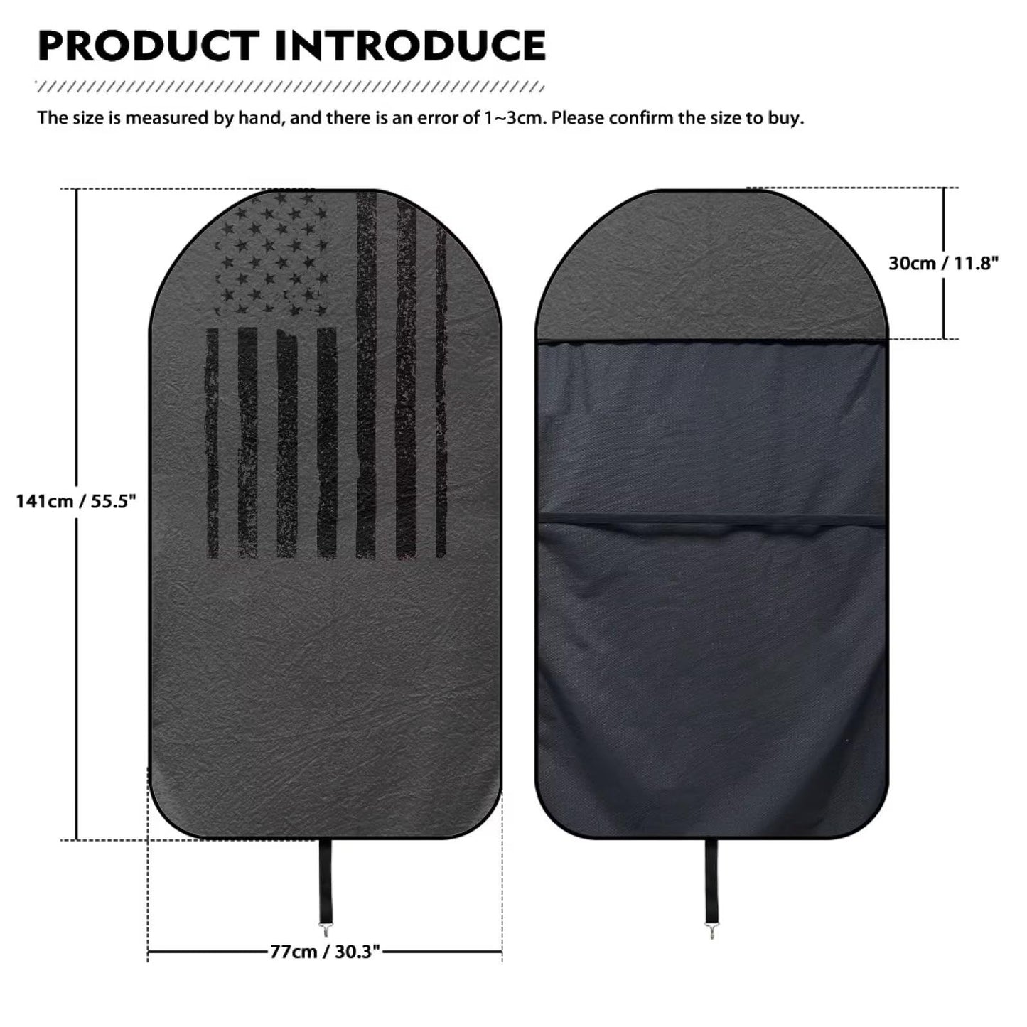 Lotusorchid American Flag Waterproof Sweating Car Seat Cover for Post Gym Workout, Breathable Sweating Car Seat Cover for Women Men, Comfy Bucket Auto Seats Protector Universal Fit Sedan SUV Truck