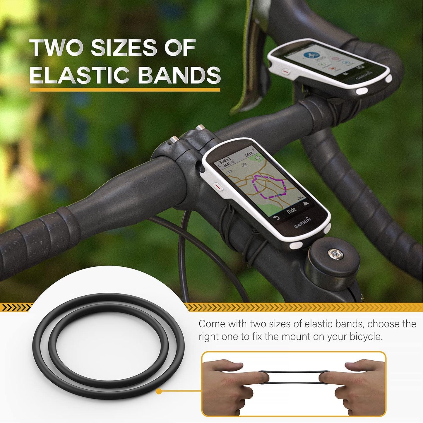 TUSITA Quarter-Turn Bike Mount Compatible with Garmin | XOSS G/G+ | iGPSPORT Bike GPS Computer