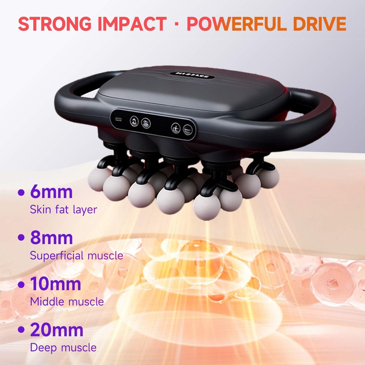 LOVMASSG 28-Heads Massage Gun Set for Total Body Muscle Recovery, Deep Tissue Percussion Massager with 9 Adjustable Modes, Quiet High-Power Back & Full-Body Massager for Home, Gym & Office,