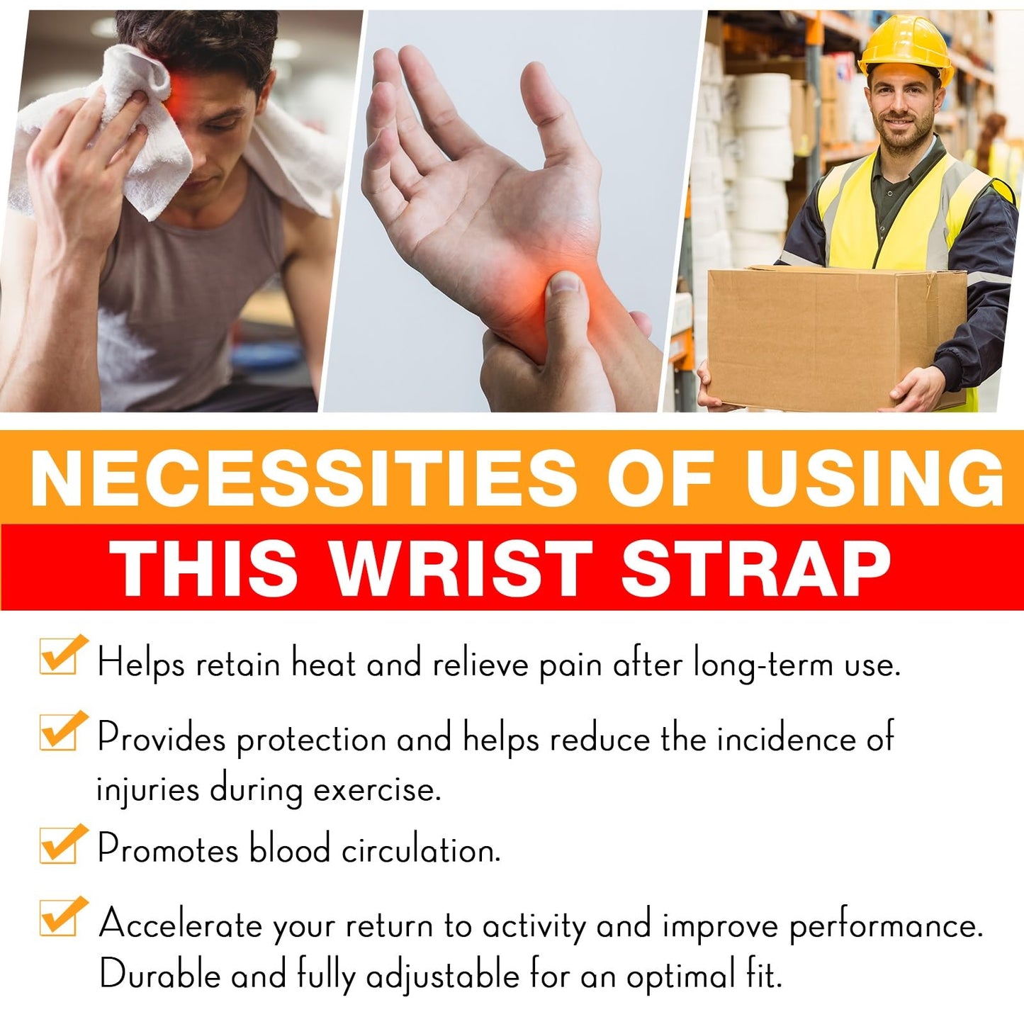 Eurzom 36 Pcs Sweatband Set - 12 Sweat-Absorbing Headbands and 24 Cotton Wristbands for Men, Women, Gym, Sports (Red, Yellow)
