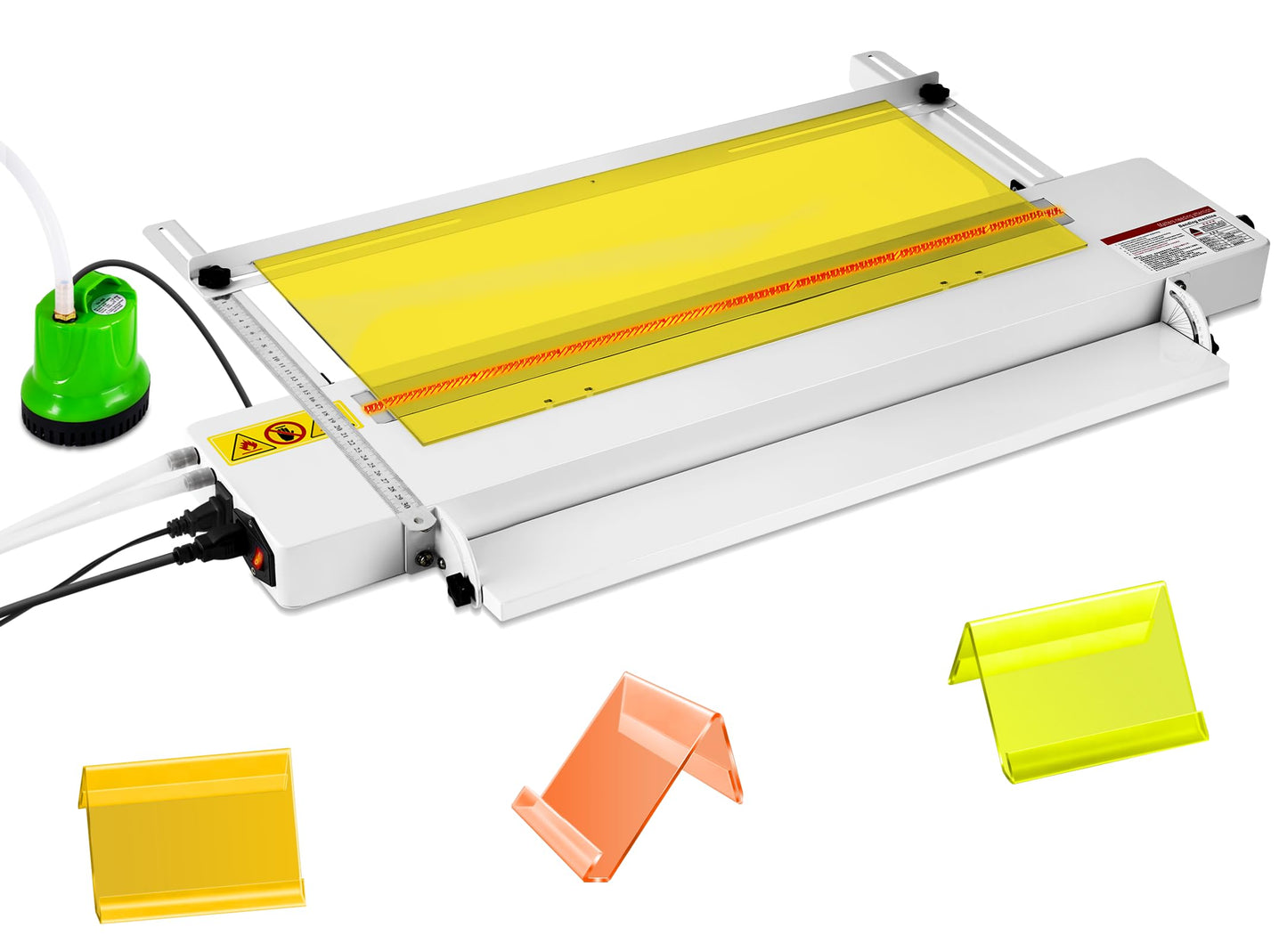 24inch Acrylic PVC Plastic Bender Acrylic Bending Machine with Adjustable Length&Angle, 24" Plastic Sheet Bender 60cm Acrylic Strip Bender Heater 0-85℃ 110V