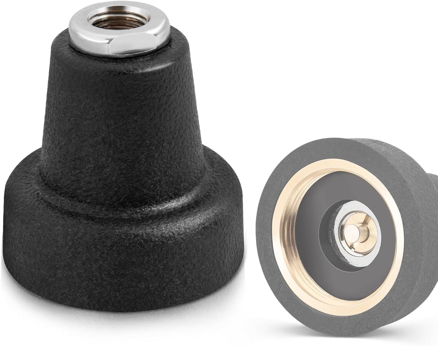 Anina 3/8 24 NMO to X Thread Adapter Antenna Mount for CB Ham Two Way Amateur Radio Antenna Brass Center Contact Low