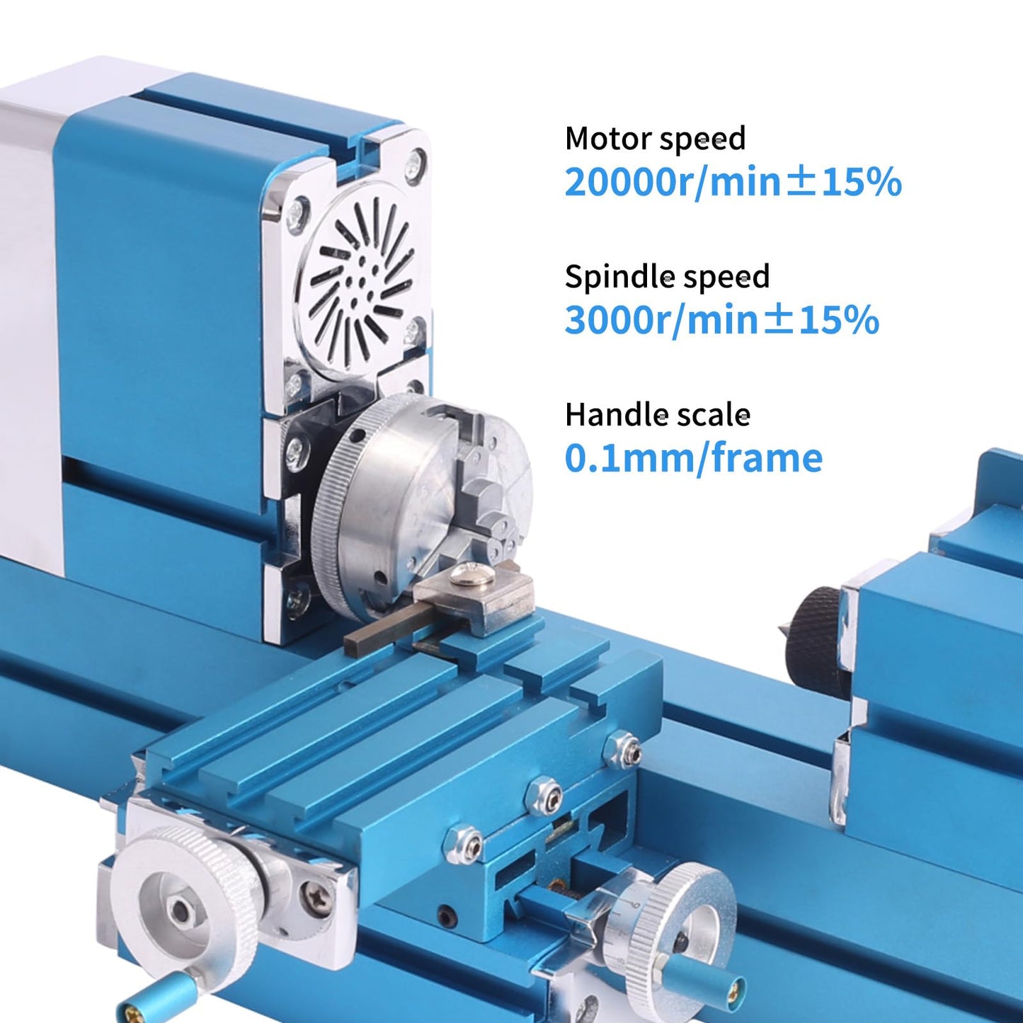 Power metal lathes (24, Watts),Hobby use, small size, mini metal lathes, garage workshop tools,timber metal friendly,W103MA