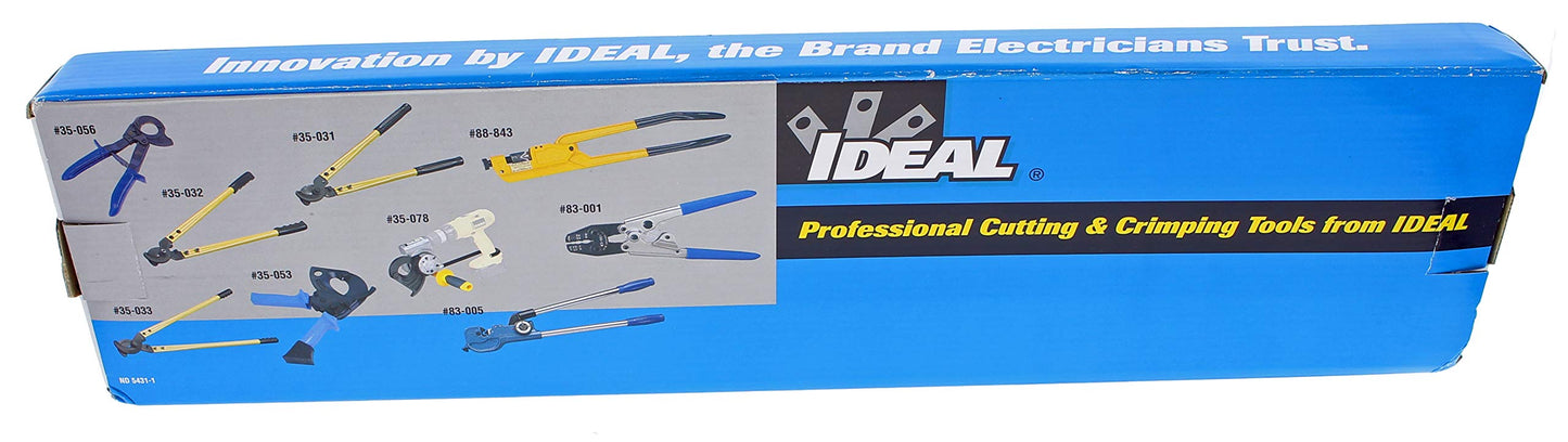 Ideal Electrical 35-032 Long Arm Cable Cutter - 22 in., 500mcm Copper, Aluminum Wire Cutting Tool with Precision-Ground Jaws, Replaceable Blades