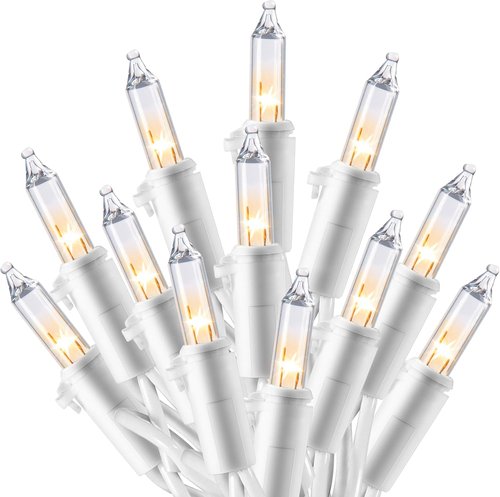 Joiedomi Christmas String Lights - 100 Count Mini Warm Fairy Lights | 21.4 FT Indoor/Outdoor Decor for Holiday Parties