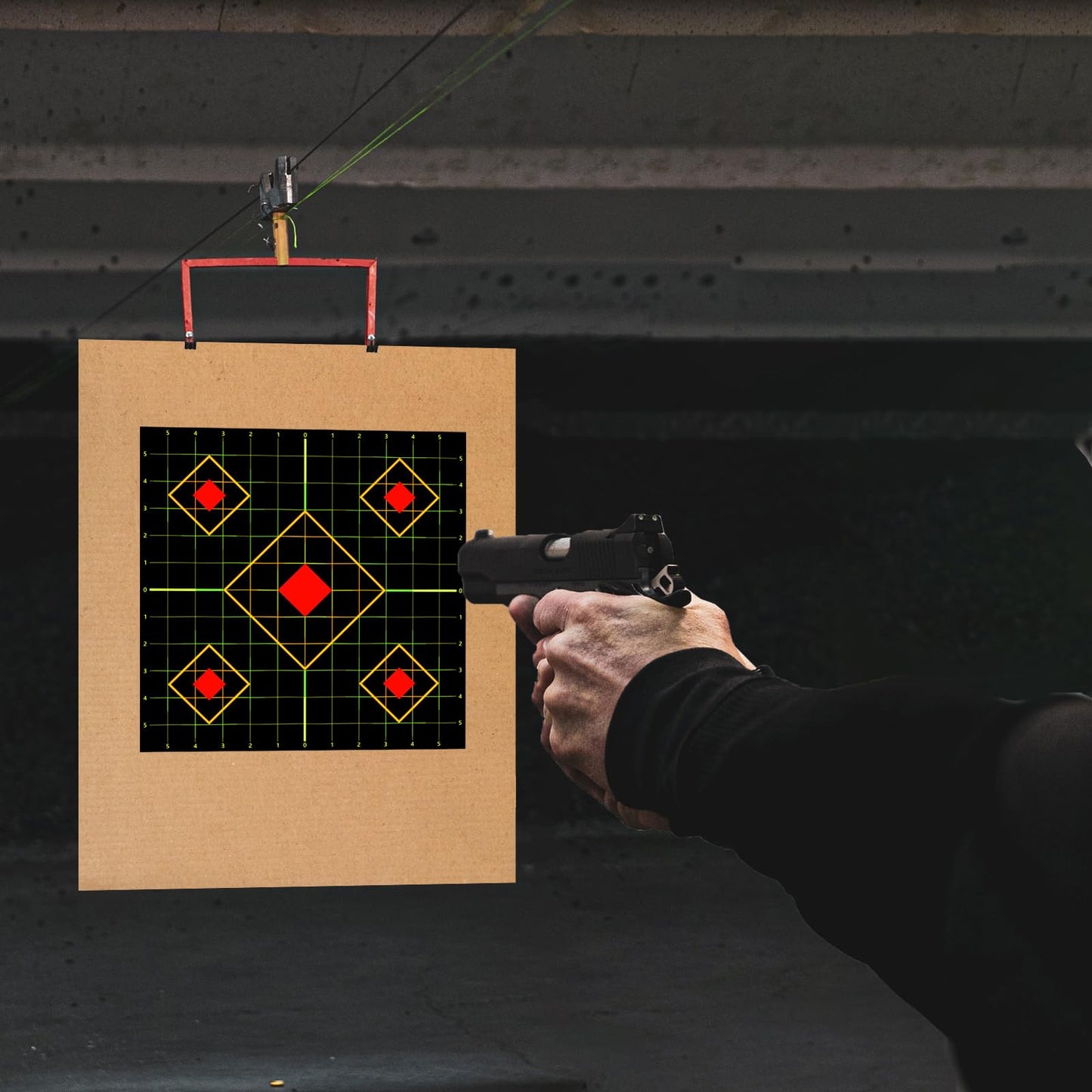 Highwild Stick Splatter Adhesive Sight in Shooting Targets - Splash Effect of Multiple Colors - 12x12 Inch (10 Pack)