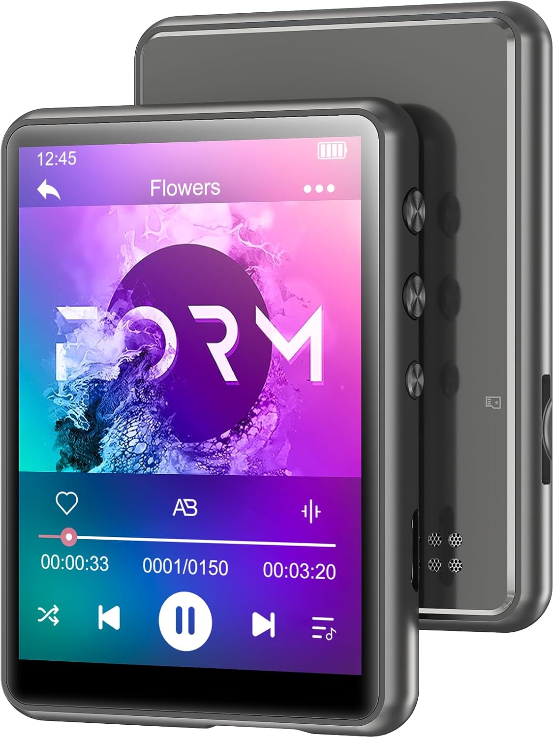 MECHEN 64GB MP3 5.3 2.4" 128GB. Player Bluetooth with Full Touch ScreenPortable Digital Music Player with SpeakerFM