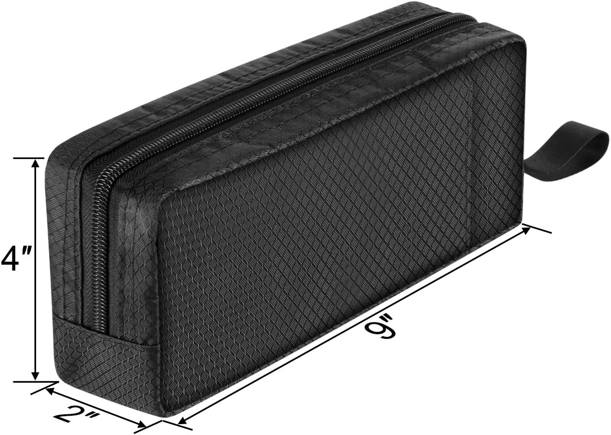 CM Travel Cable Organizer Case Portable Computer Accessories Zipper Mesh Pouch for Holding Laptop Mouse, Power Bank