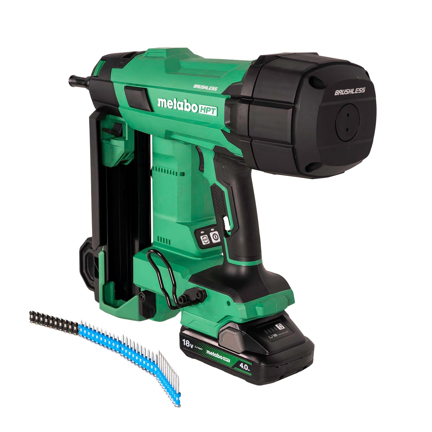 Metabo HPT 18V Cordless Concrete Pin Nailer Kit, Highest Impact Energy in its Class (110 Joules), Compatible with Other Brands Pins, 1/2-Inch to 1-9/16-Inch Nail Length, NC1840DA