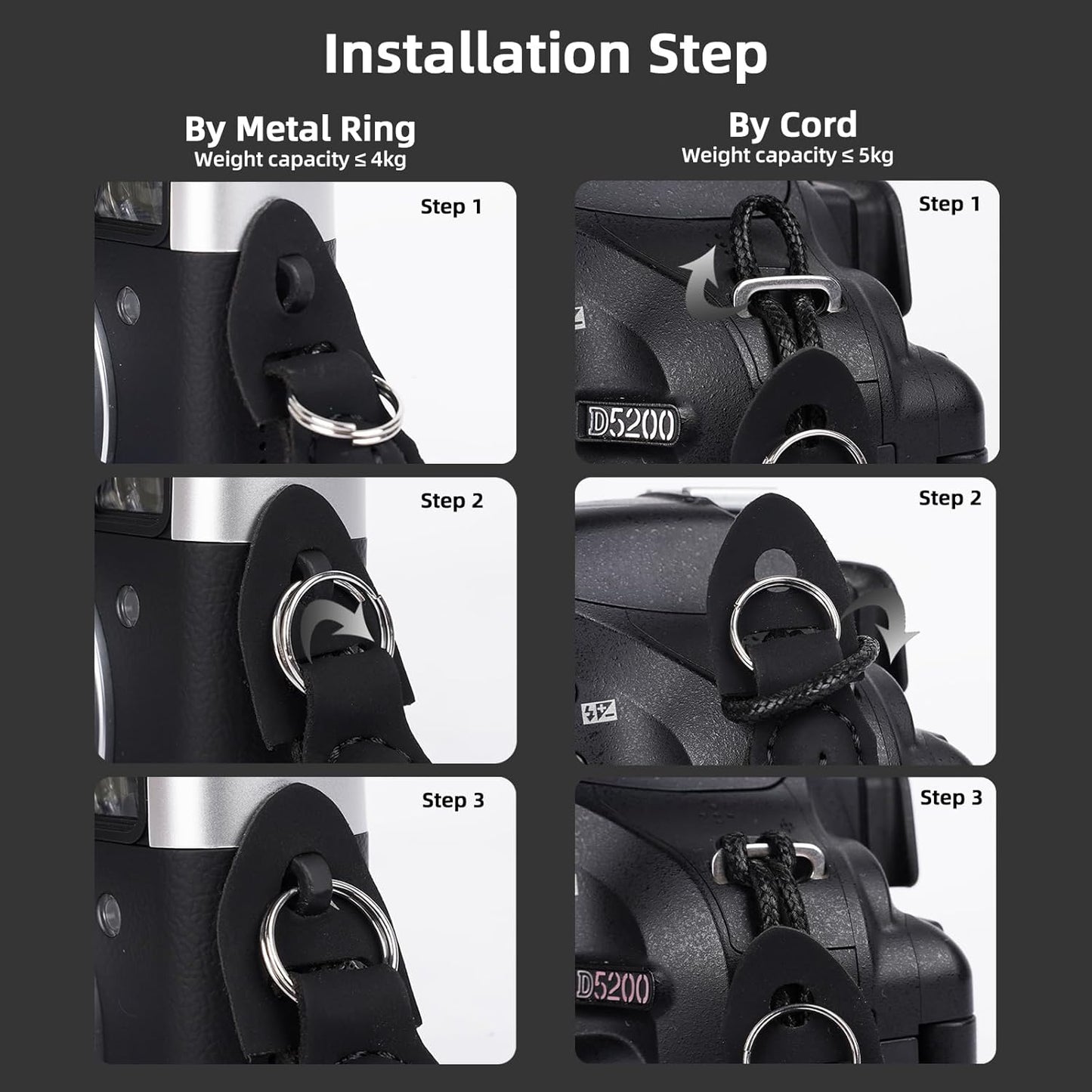 Yoocheese X100vi,X-T5,X100,Canon G7x T100, Z8,Sony a7 Rope Camera Wrist Strap: Safety Hand Straps for Mirrorless