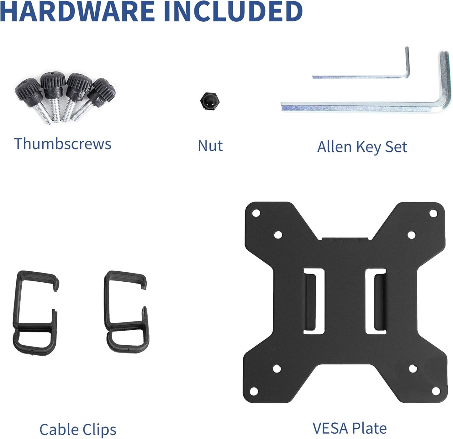 VIVO 1 27 inches, PT-SD-AM01A Fully Adjustable Single Monitor Arm for Desk Mount Stand, Monitor Arm for Screen up