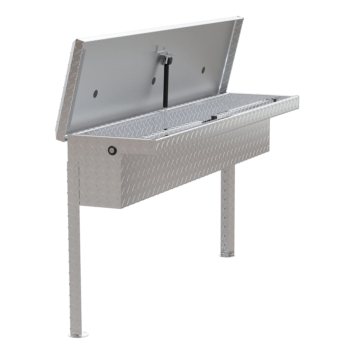 UWS EC30201 48-Inch Heavy-Wall Aluminum Truck Side Tool Box with Low Profile, RigidCore Lid