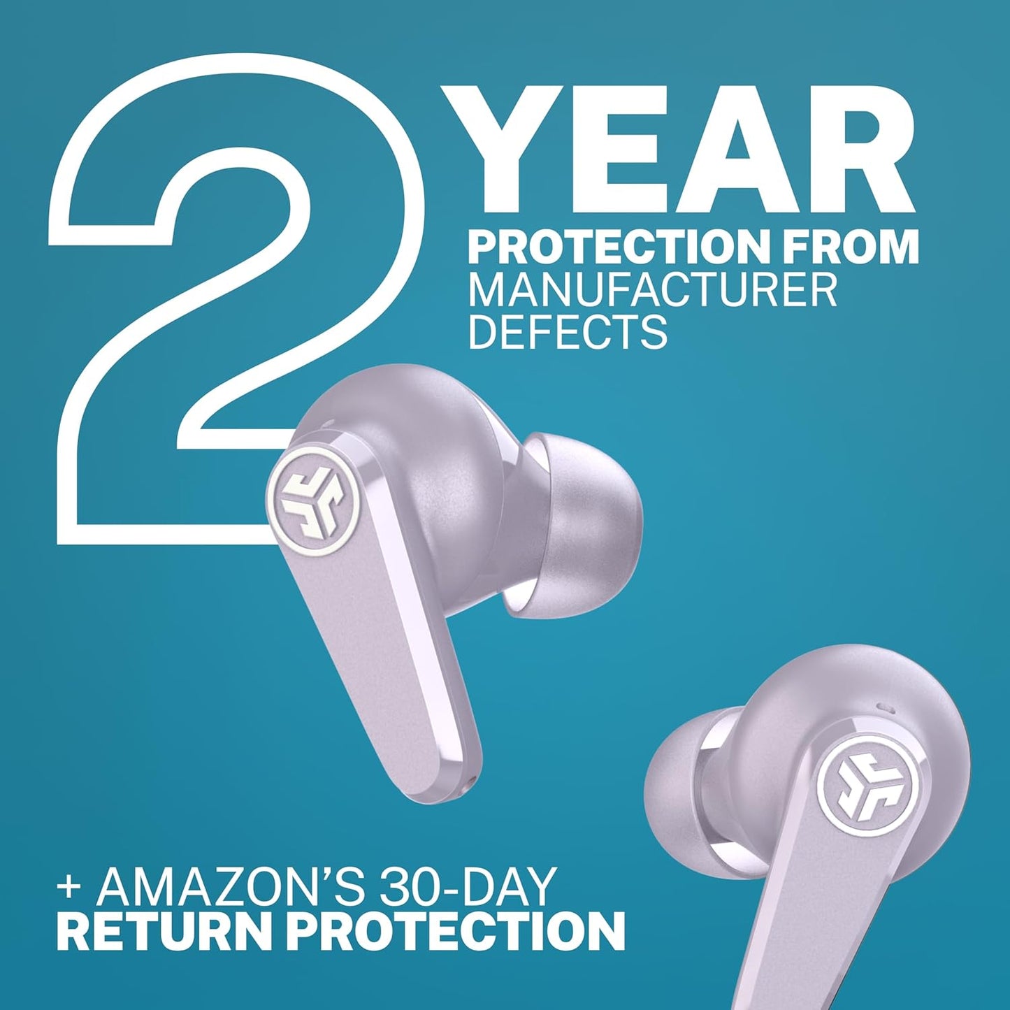 26+ JLab Go Pods ANC True Wireless Bluetooth Earbuds & Charging Case, Hybrid Active Noise canceling + Be Aware for Safe