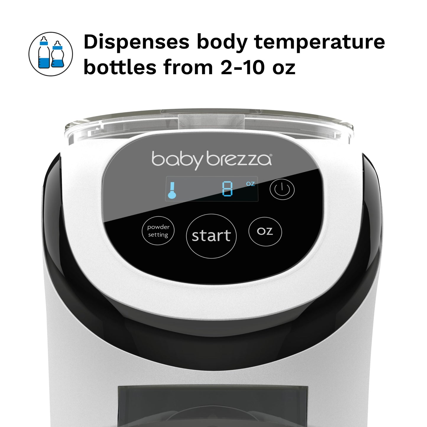 Baby Brezza Formula Pro Mini Baby Formula Mixer Machine Fits Small Spaces and is Portable for Travel– Bottle Makers Makes The Perfect Bottle for Your Infant On The Go, White