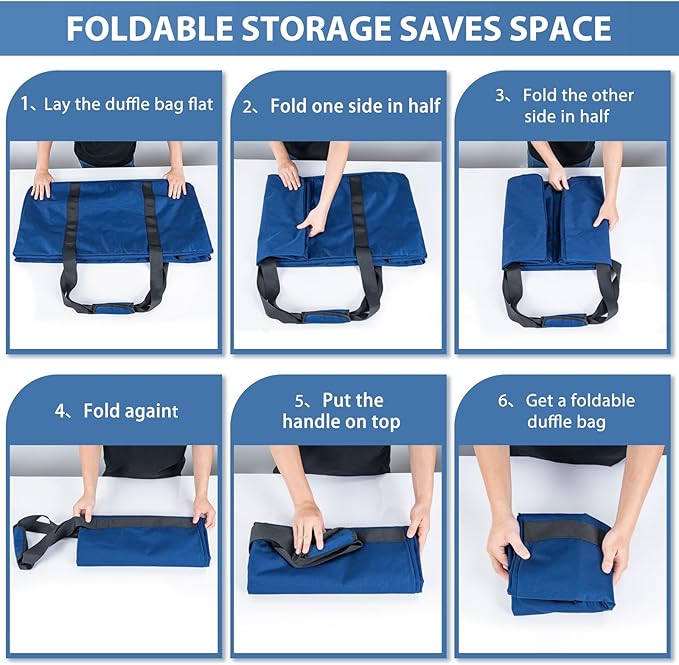 Large Travel Duffle Bag, 60L Gear Bag for Men and Women, Storage Bag Ideal for Overnight Camping and Weekend Getaways