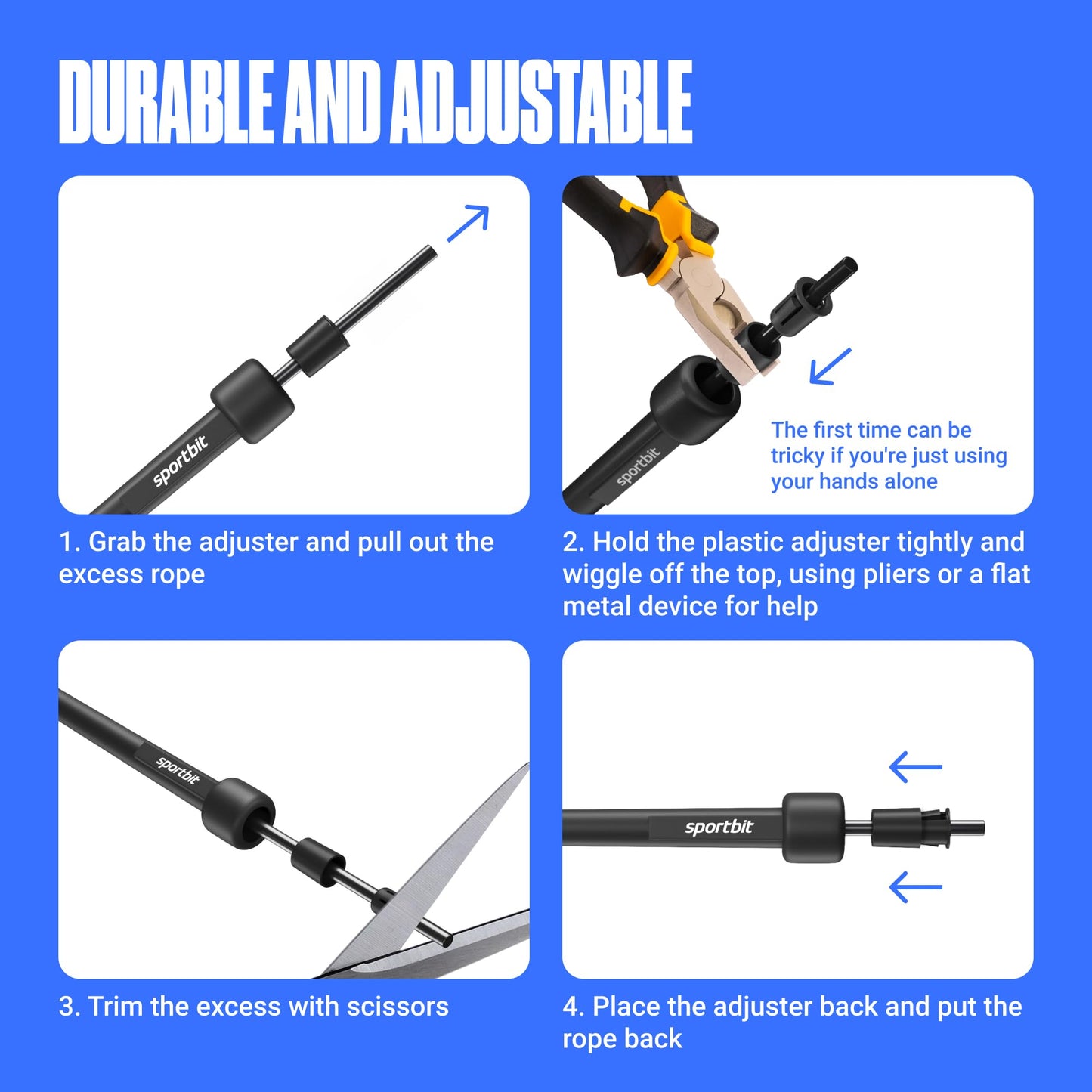 Adjustable Jump Rope for Fitness and Exercise – Skipping Rope for Cardio, Boxing, and Weight Loss – Speed Rope perfect for Men & Women