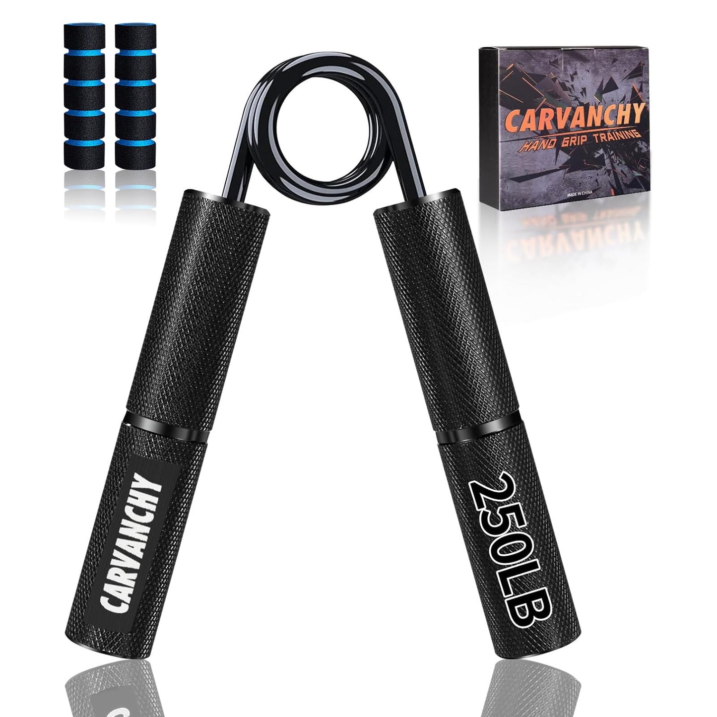 Grip Strength Trainer, 250LB, Wrist Forearm Strengthener, Metal No Slip, Hand Grip Gripper Strengthener for Strength Training and Exercise, Hand Workout Squeezer Grip Strength