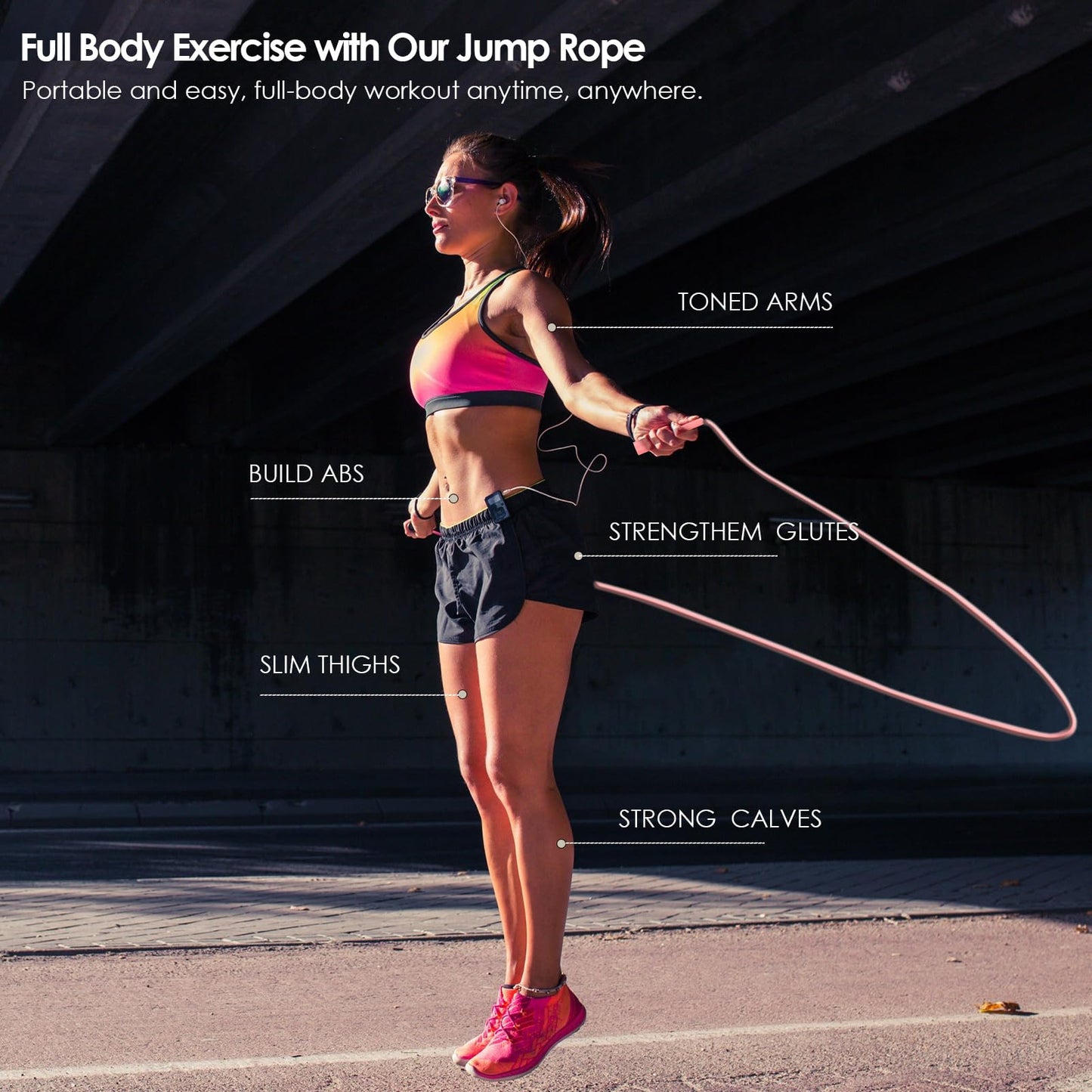 POCFOINY 2 Pack Jump Rope for Fitness, Speed Rope Skipping Rope for Men, Kids and Women, Jumping Rope for Workout, Tangle-Free PVC Long Jump Rope Set, Adjustable Exercise Jumping Rope Boxing for Adult