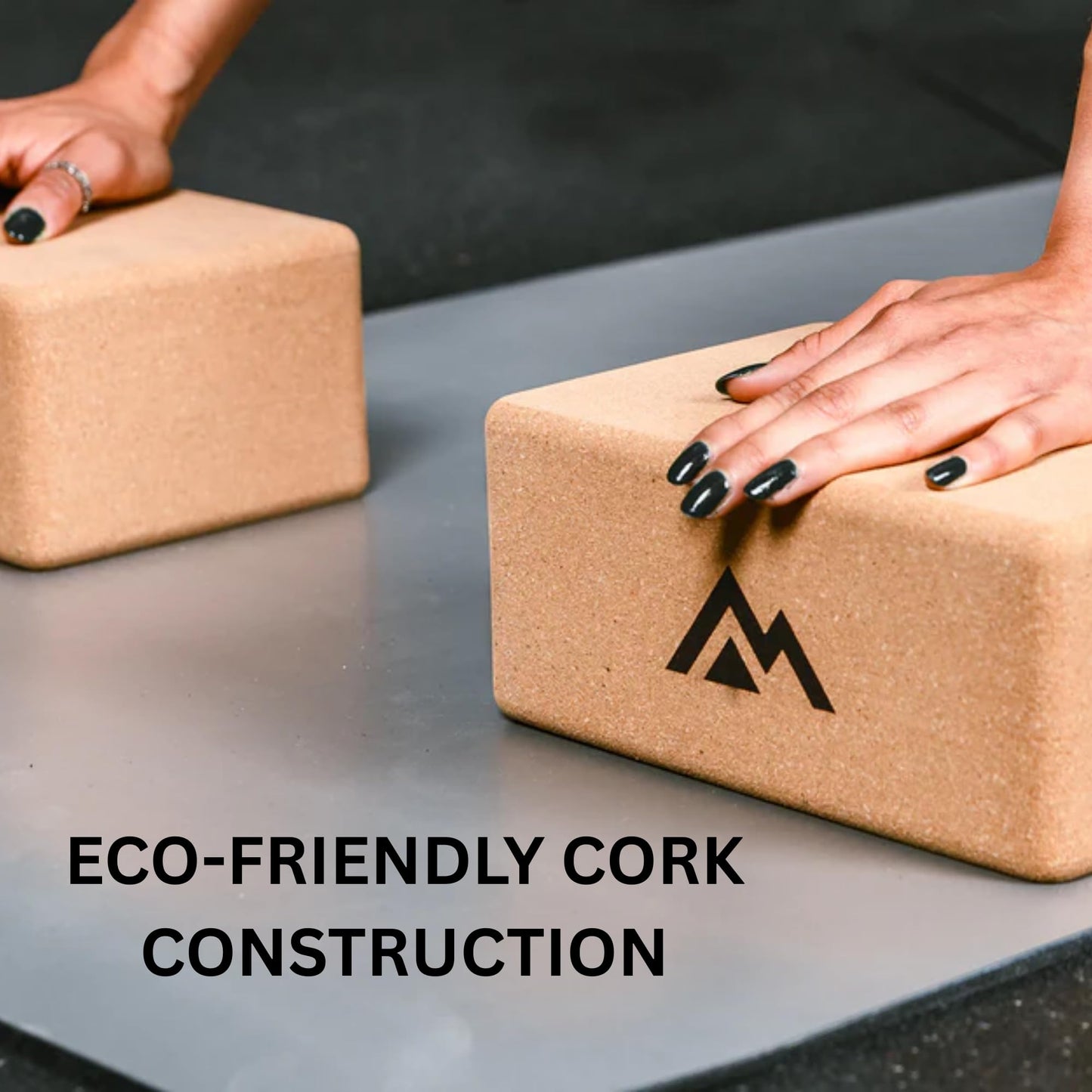 REP Fitness Cork Yoga Block, Eco-Friendly & Non-Slip Yoga Brick | Firm Support for Balance, Poses & Stretching | Durable Cork Block for Home Gym, Pilates, Meditation, Workouts & Physical Therapy