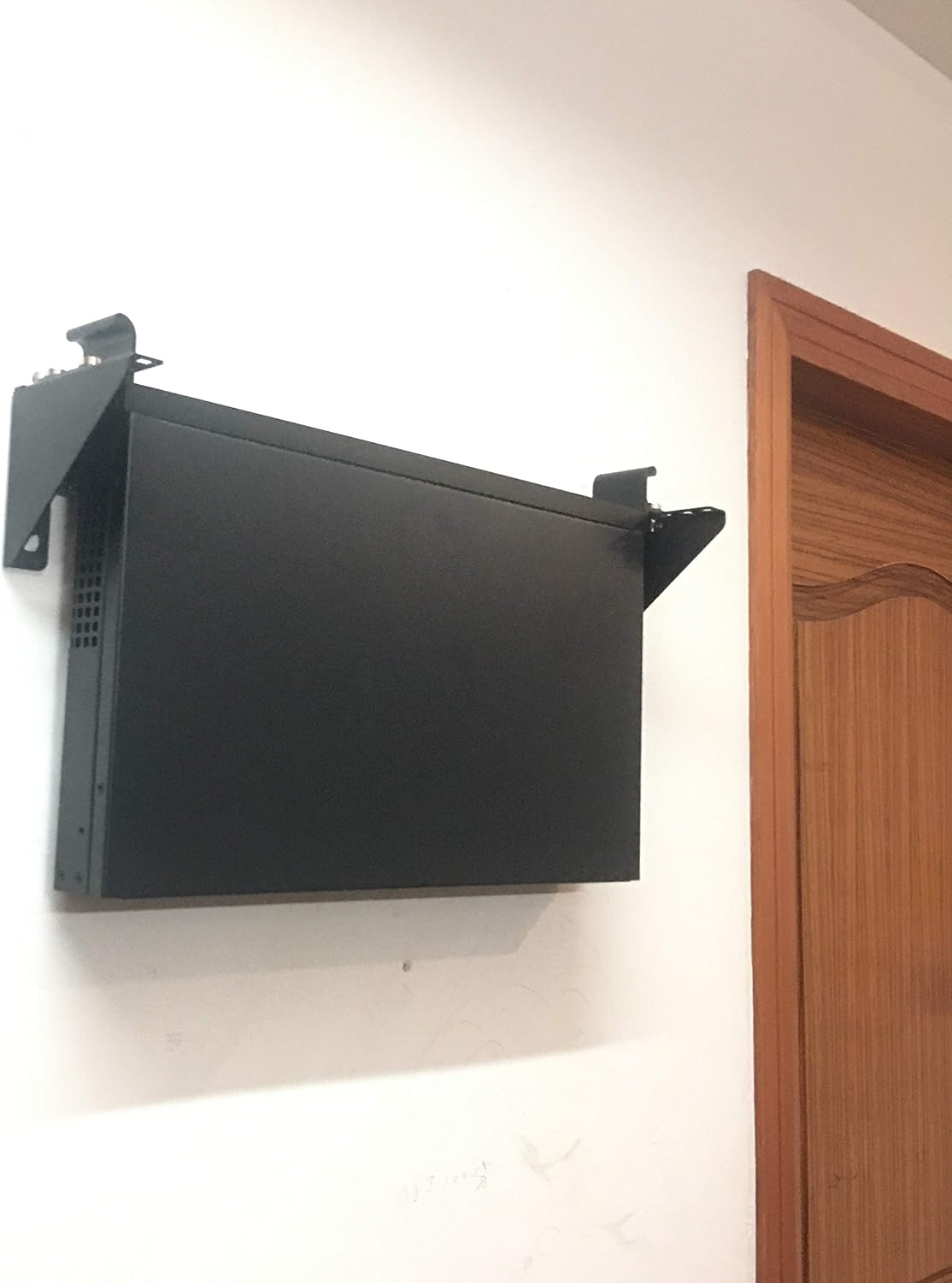 JINGCHENGMEI 4U 19 Inch (4U90) Vertical Wall Mount Rack Lightweight Wall Mountable Server Rack for Network and Date