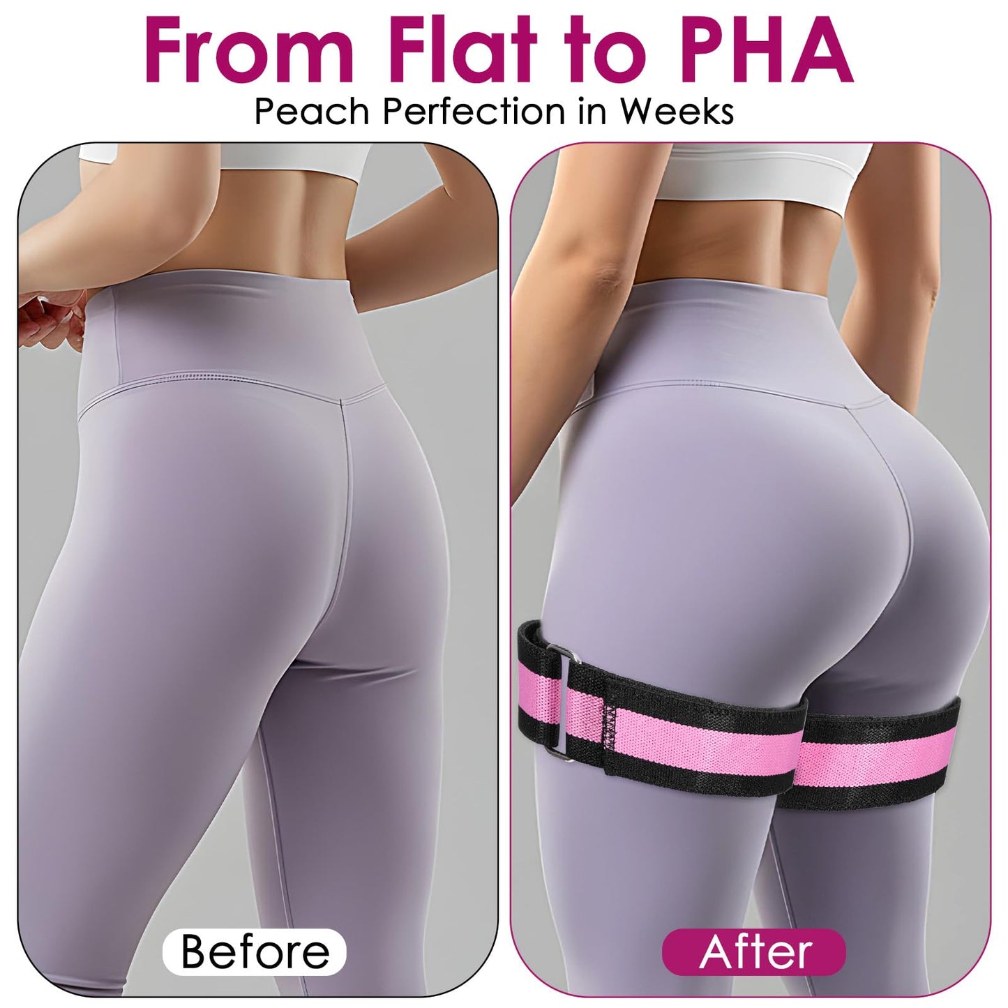 YBEATY Resistance Bands Set, Adjustable Ankle Exercise Bands with Cuffs Home Gym Workout Fitness Equipment with Carry Bag for Women Leg Booty Butt Lift Kickbacks Hip Training Working Out Yoga