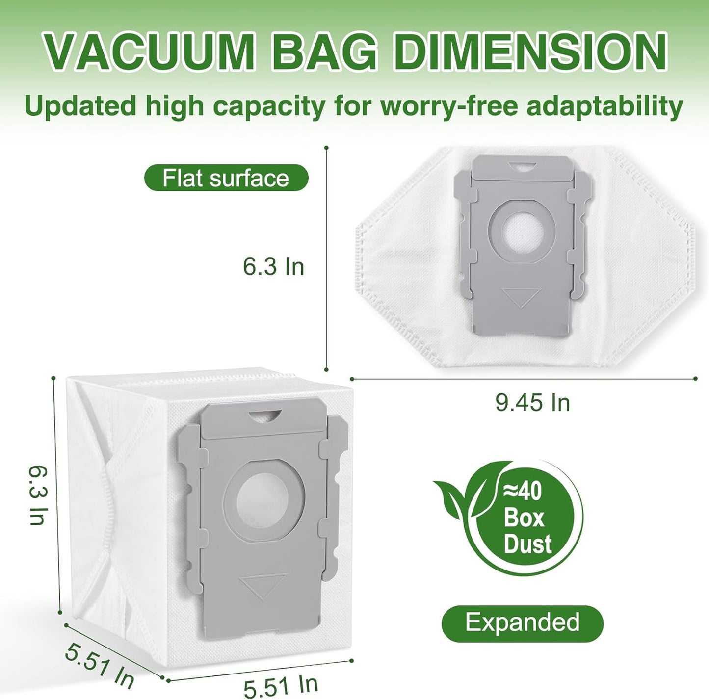 VBN Vacuum Bags for iRobot Roomba | 26-Pack Compatible with i3+ i4+ i5+ i6+ i7+ i8+ j7+ j8+ j9+ s9+
