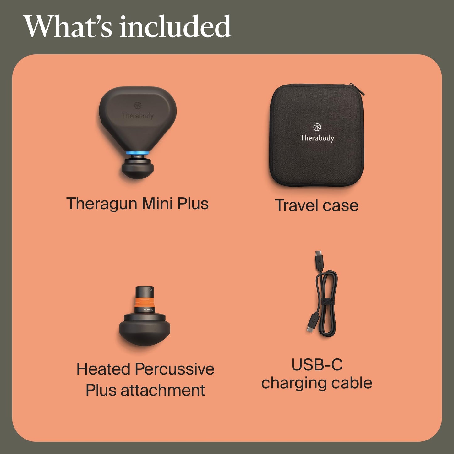 TheraGun Mini Plus Massage Gun by Therabody - Portable Massage Enhanced with Heat – Travel Essential for Faster Recovery On The Go