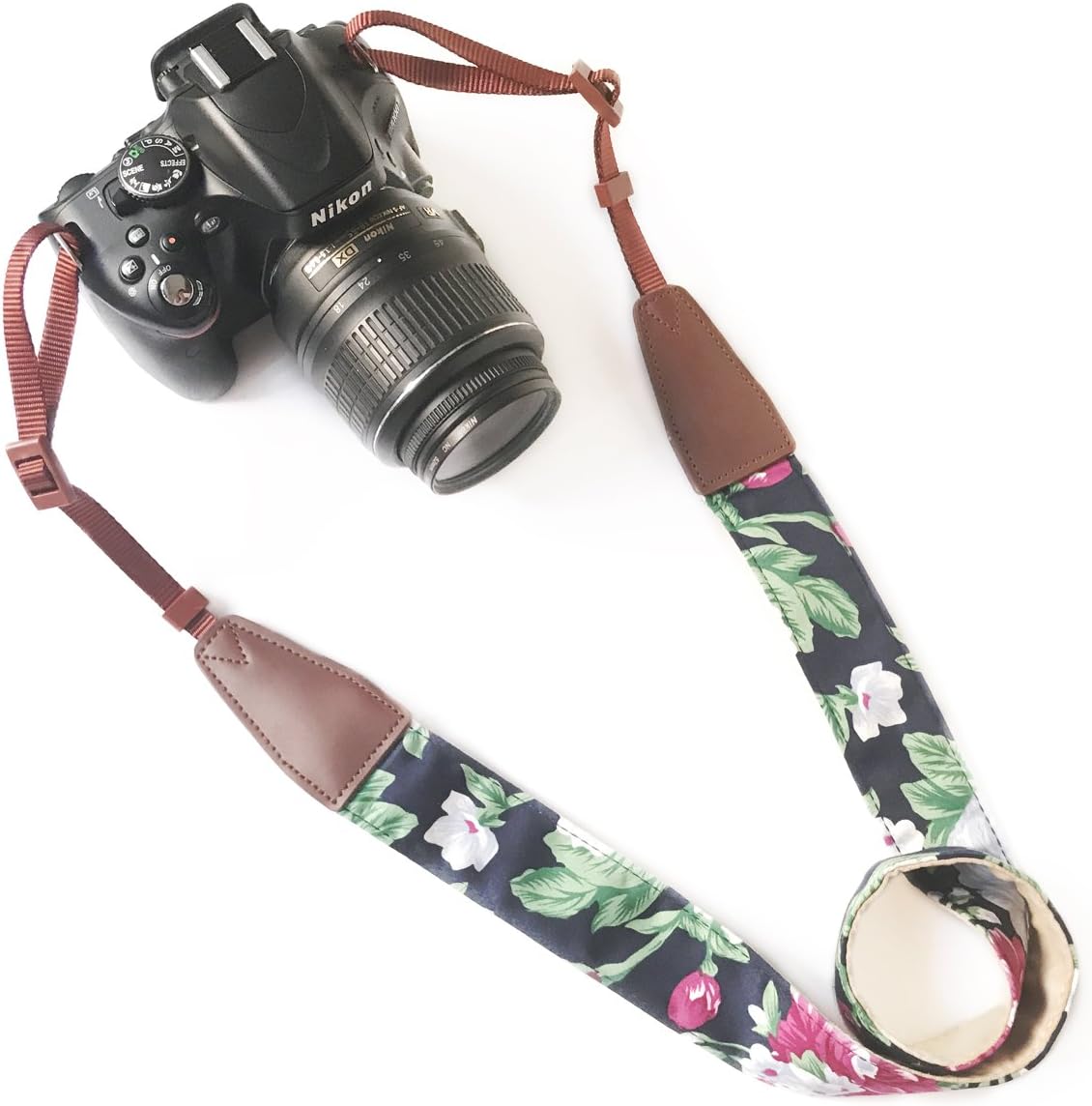 Alled Camera Strap Neck, Adjustable Vintage Floral Camera Straps Shoulder Belt for Women/Men,Camera Strap