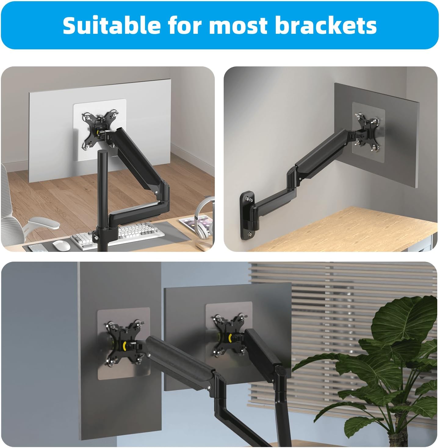 WEARSON 2PCS/LOT 75x75 mm 10,12,13,15.6,16,17,17.3,18.5,19,22 inch 5-11lbs Non VESA Monitor Mount Adapter - VESA