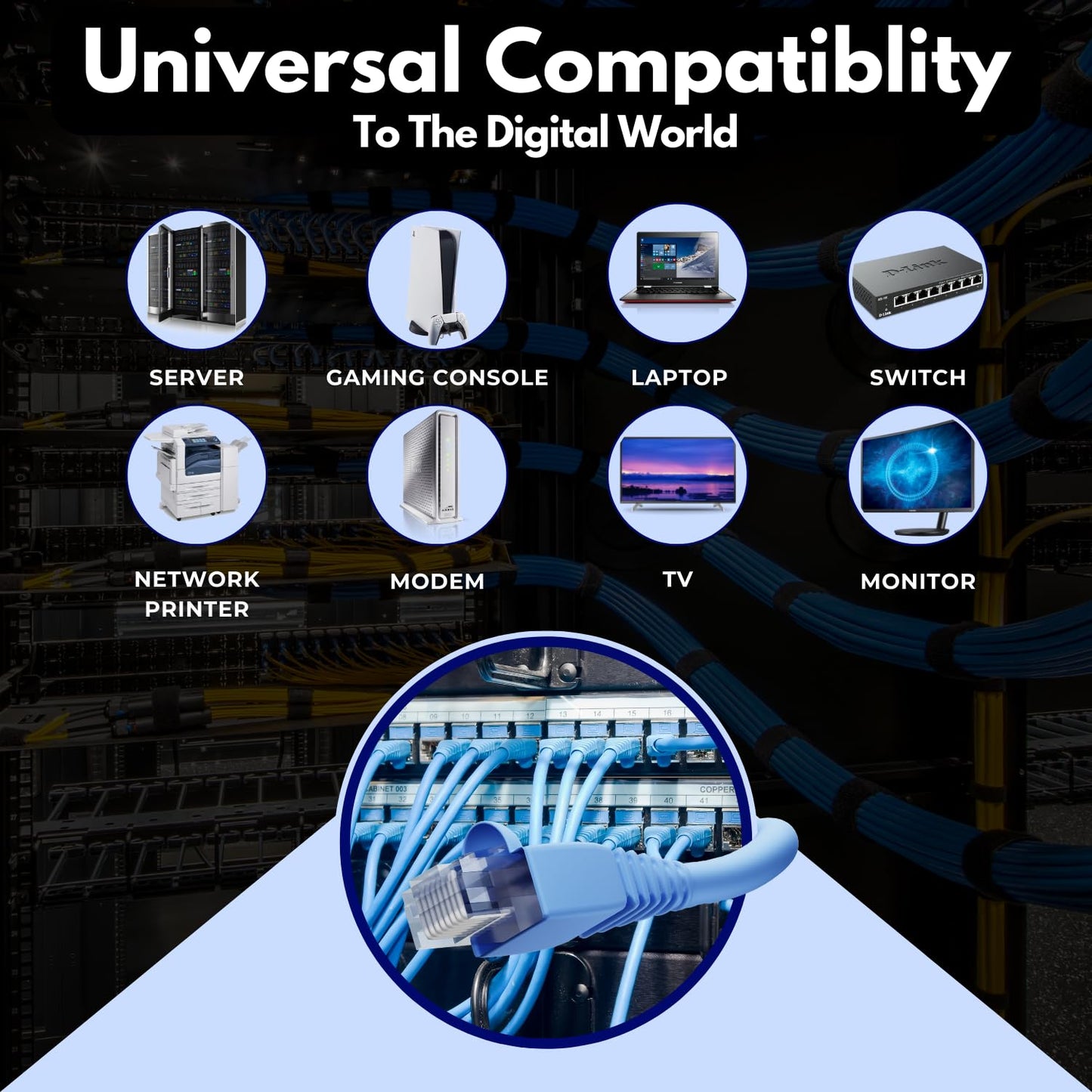 ATS Cables | CAT6 Plenum (CMP) Cable 1000FT | DSX-8000 Network Analyzer Test Passed | 23AWG UTP 4Pair, Solid 550MHz Ethernet Cables 10Gb, Available in 9 Colors (Red, 1000ft)