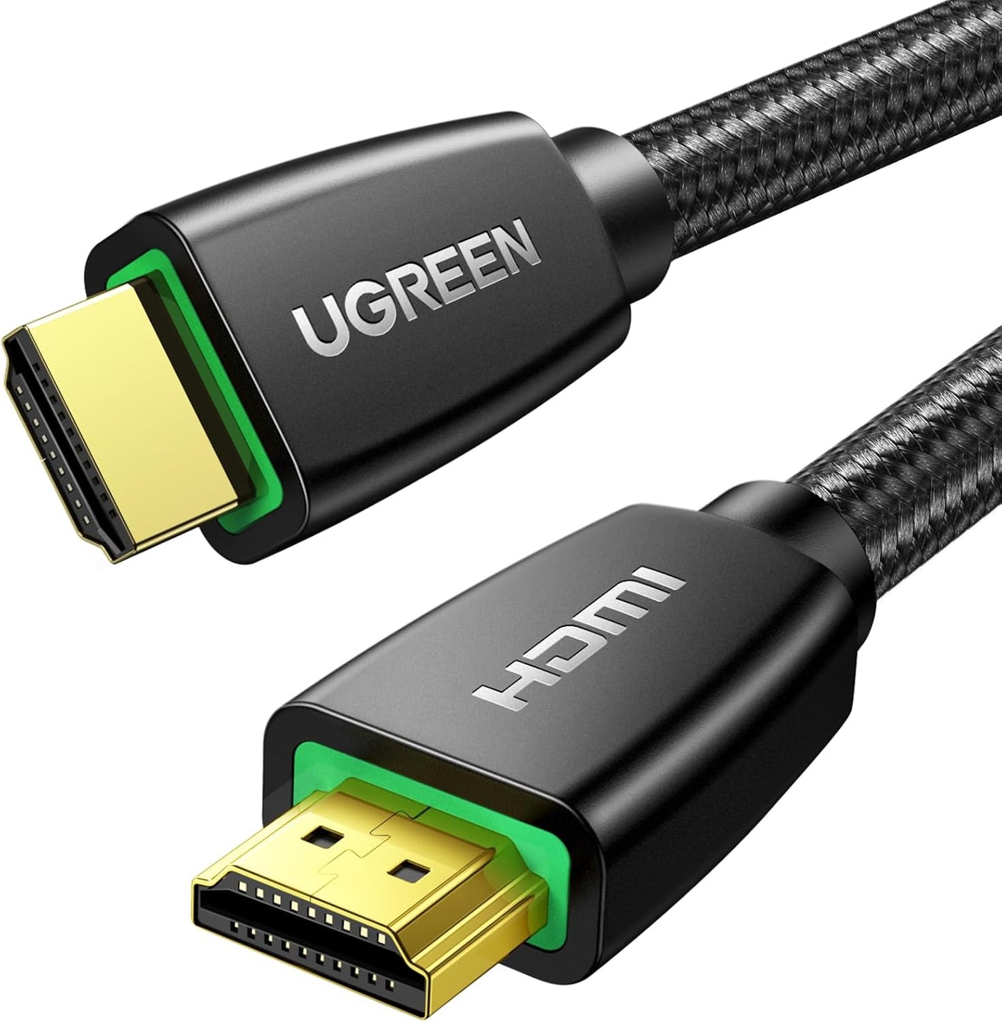 4K 18Gbps 4K 60HZ 2 360 PS5 PS4 6.6FT UGREEN HDMI Cable Braided High Speed HDMI Cord with Ethernet Support Compatible