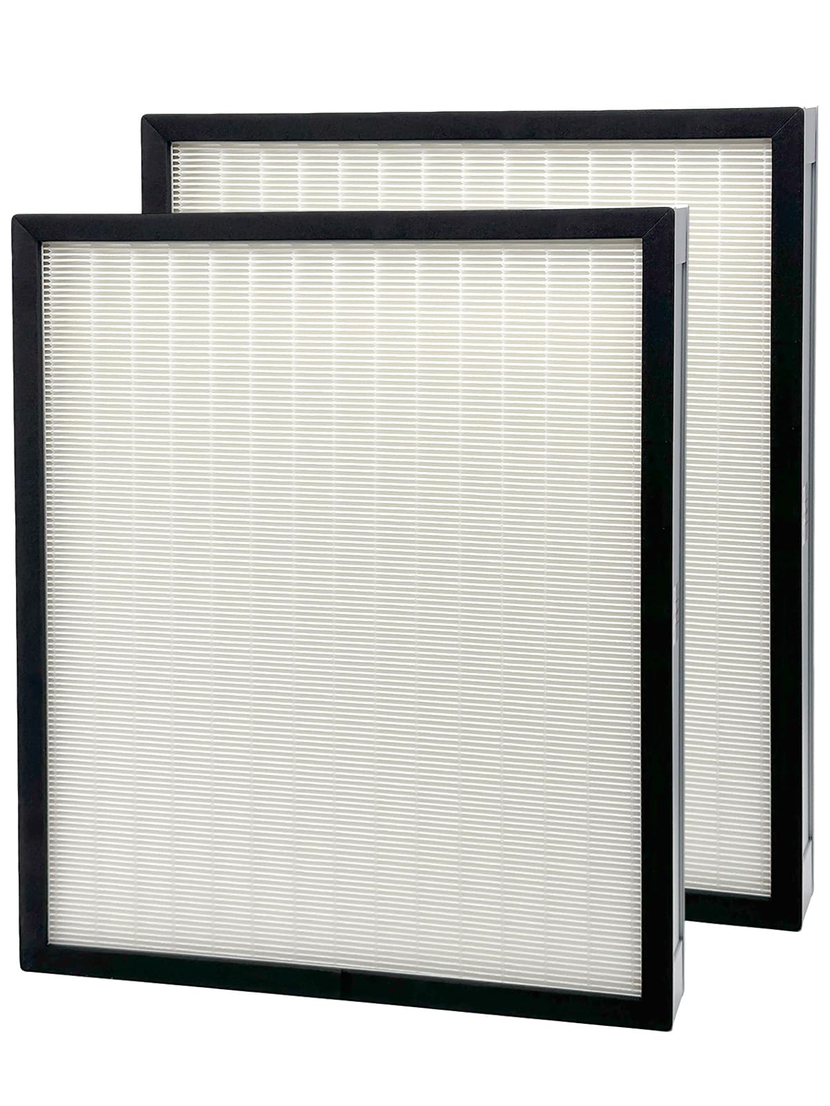 2 Pack F301H HEPA Filter Replacement Compatible with BluDri, Mounto Air Scrubber Filters, also fits Dri-Eaz and VEVOR Air Purifier, Part 500cfm HEPA500, F301H and AS-550, H13 Filter of 16 x 19 x 2
