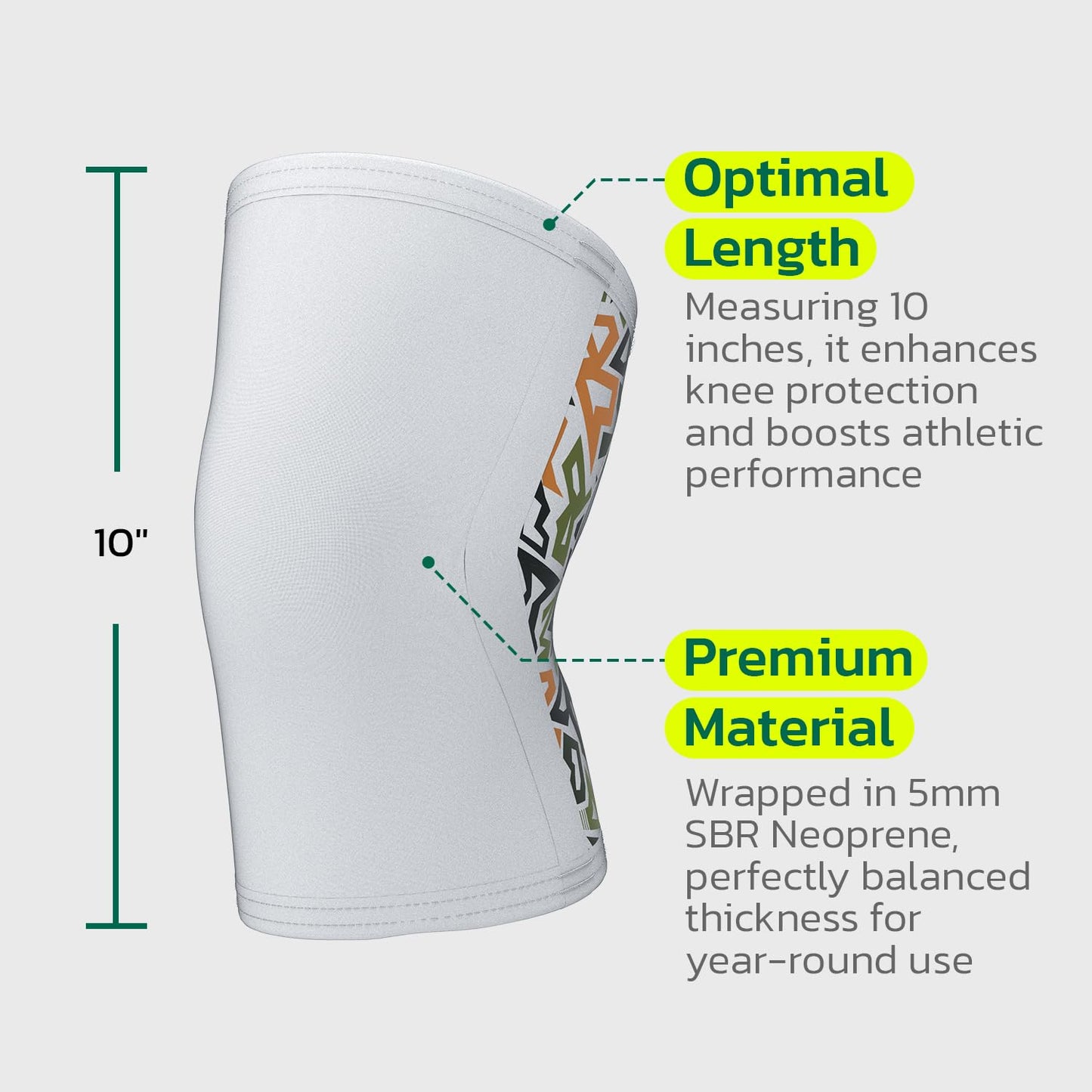 aoFIT Knee Brace for Women Men (1 Pair) 5mm Neoprene Knee Compression Sleeve Knee Support, Non-Slip Braces for Training & Fitness, Weightlifting, Marble Bloom S