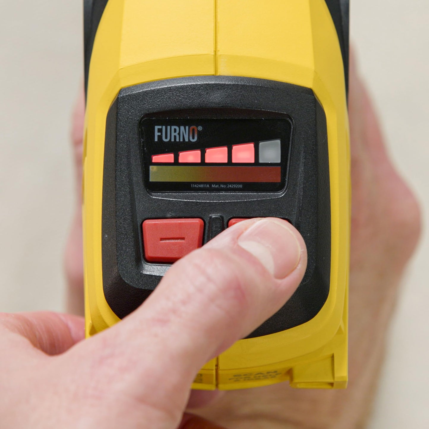 Wagner SprayTech 2426866 FURNO 550 18V – Includes 1 Battery and Charger Heat Gun, Yellow