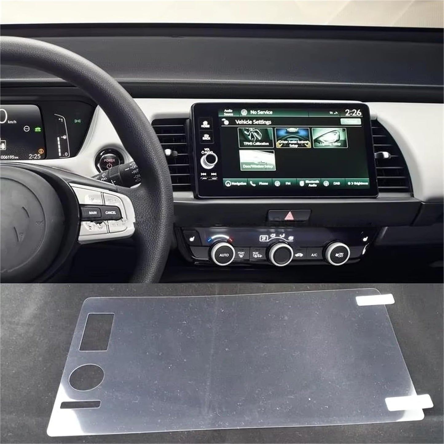 WIJMCTHC 2020 Car modification Compatible With Jazz PET Screen Protector Car Gps Infotainment Multimedia Navigation