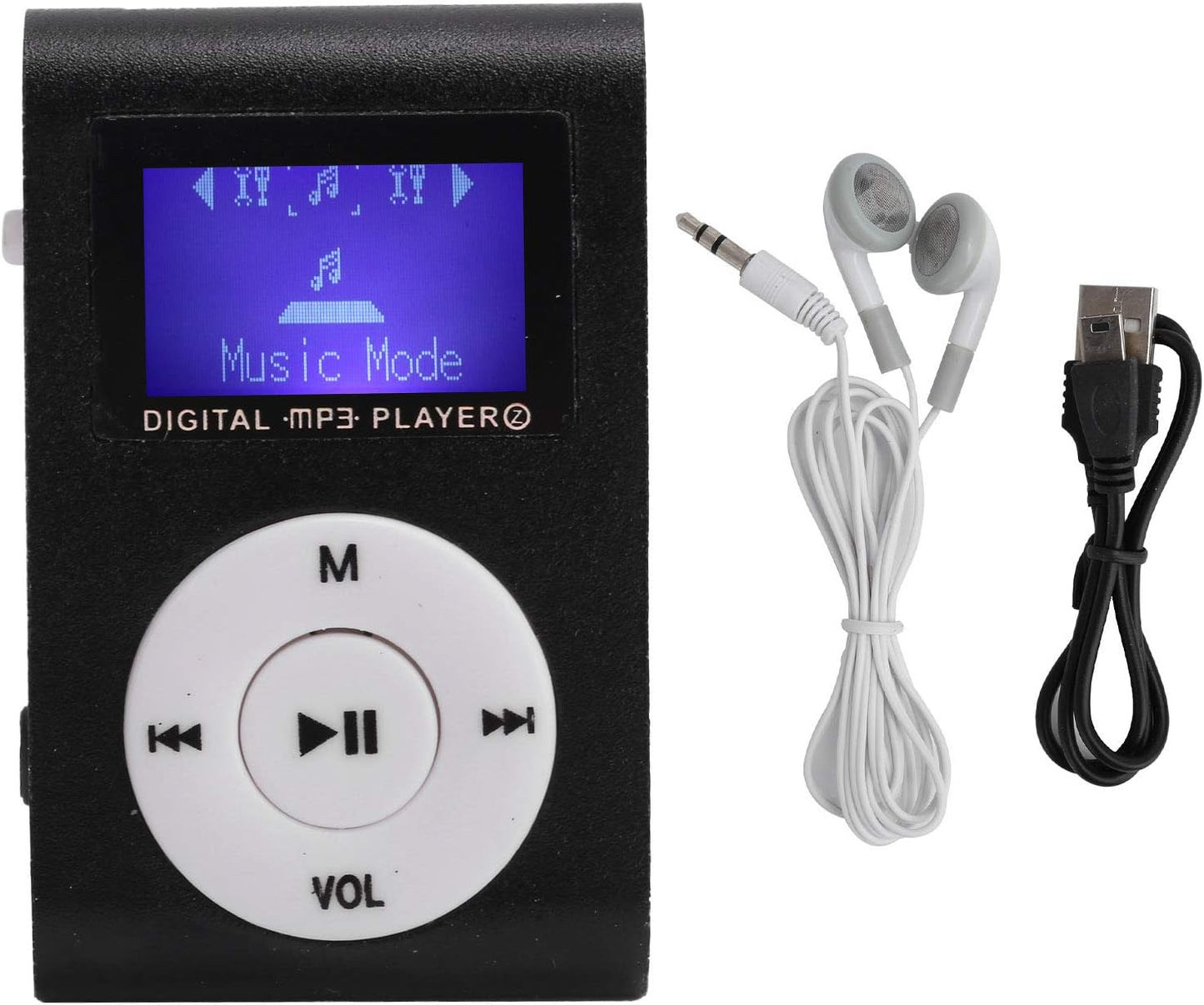 Archuu MP3 MP3 Mini Portable Player with BackClip LCD Screen Mini Music Player Portable Digital Music Media Player