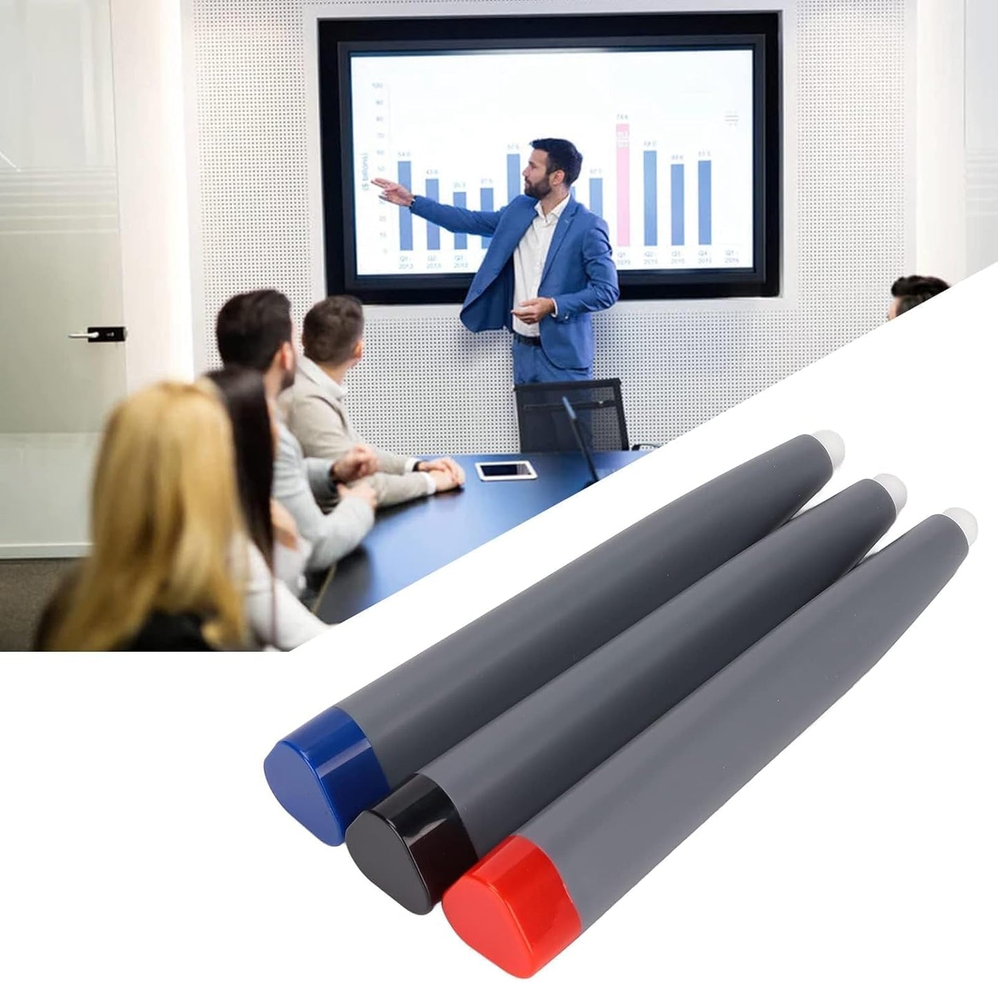 Cyrank Pen3PCS Touch Screen Stylus Pen Smartboard Pen Electronic Whiteboard Pen Smart Board for Classroom Touch Screen