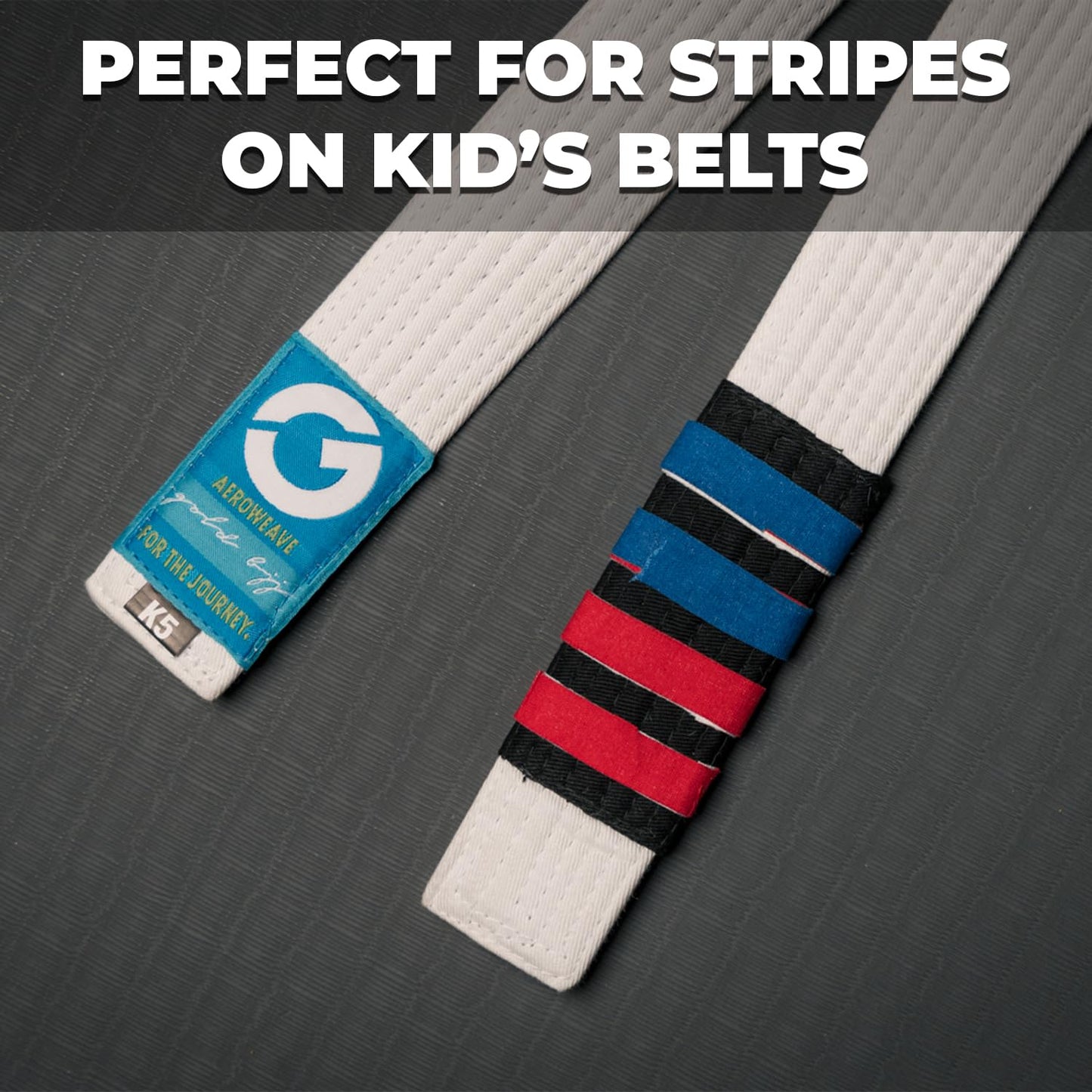 Gold BJJ Jiu Jitsu Tape - Strong Athletic Finger Tape, 1/2" x 30' - Protect Fingers and Toes in MMA, Judo, Wrestling, Martial Arts, Rock Climbing (3 Rolls, White)