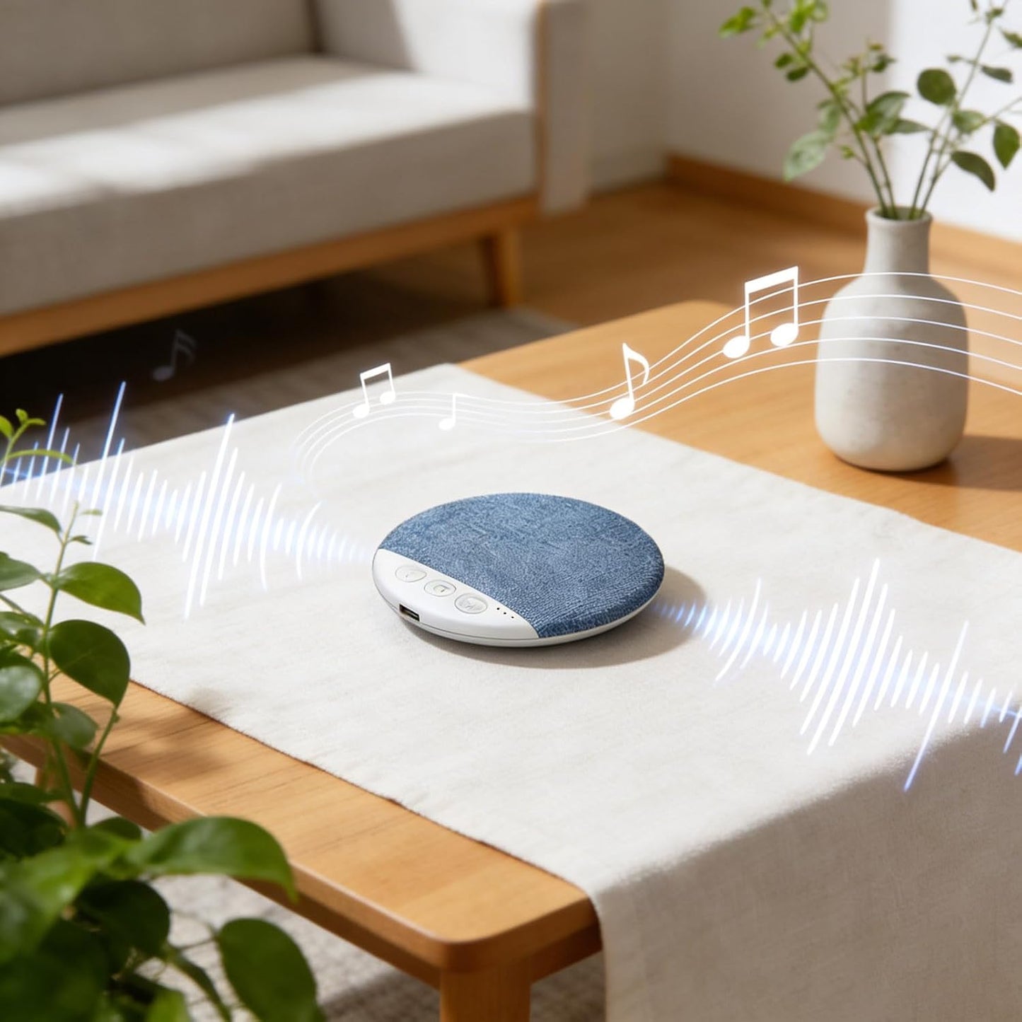Generic 2026 New Portable Sleep Pillow Speaker, Wireless Bluetooth Pillow Speaker with White Noise Timer, Ultra-Thin