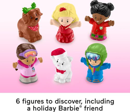 Fisher-Price Little People Barbie Advent Calendar - 24 Christmas Figures & Playset for Toddlers