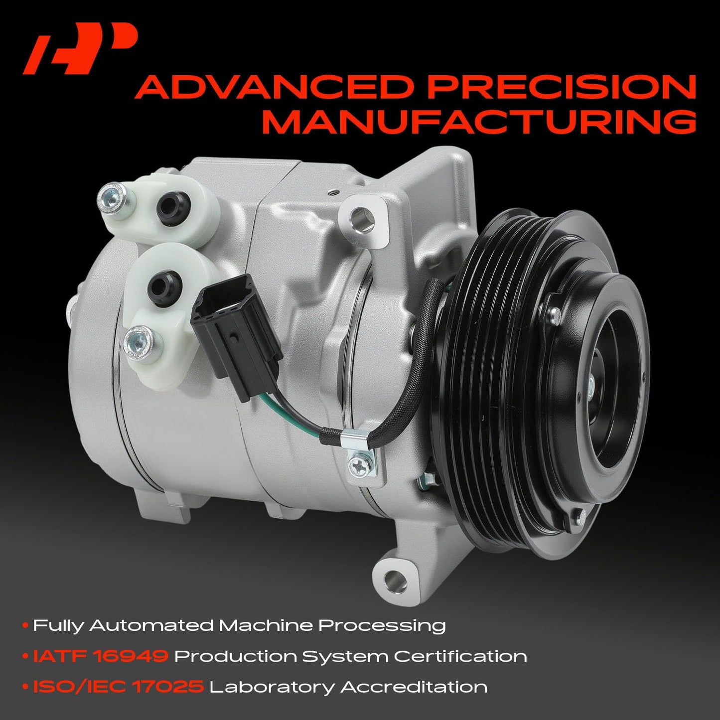 A-Premium Air Conditioner AC Compressor with Clutch Compatible with Chevrolet Captiva Sport 2.4L 2012-2015, Saturn Vue 3.5L 2010