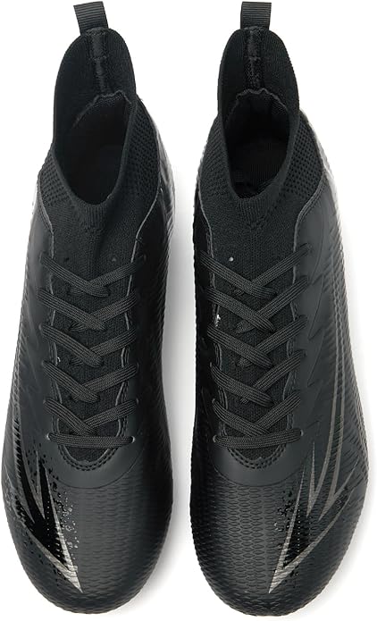 Men's High Top Soccer Shoes FG Long Spikes Adult Football Shoes Lightweight Professional Athletic Training