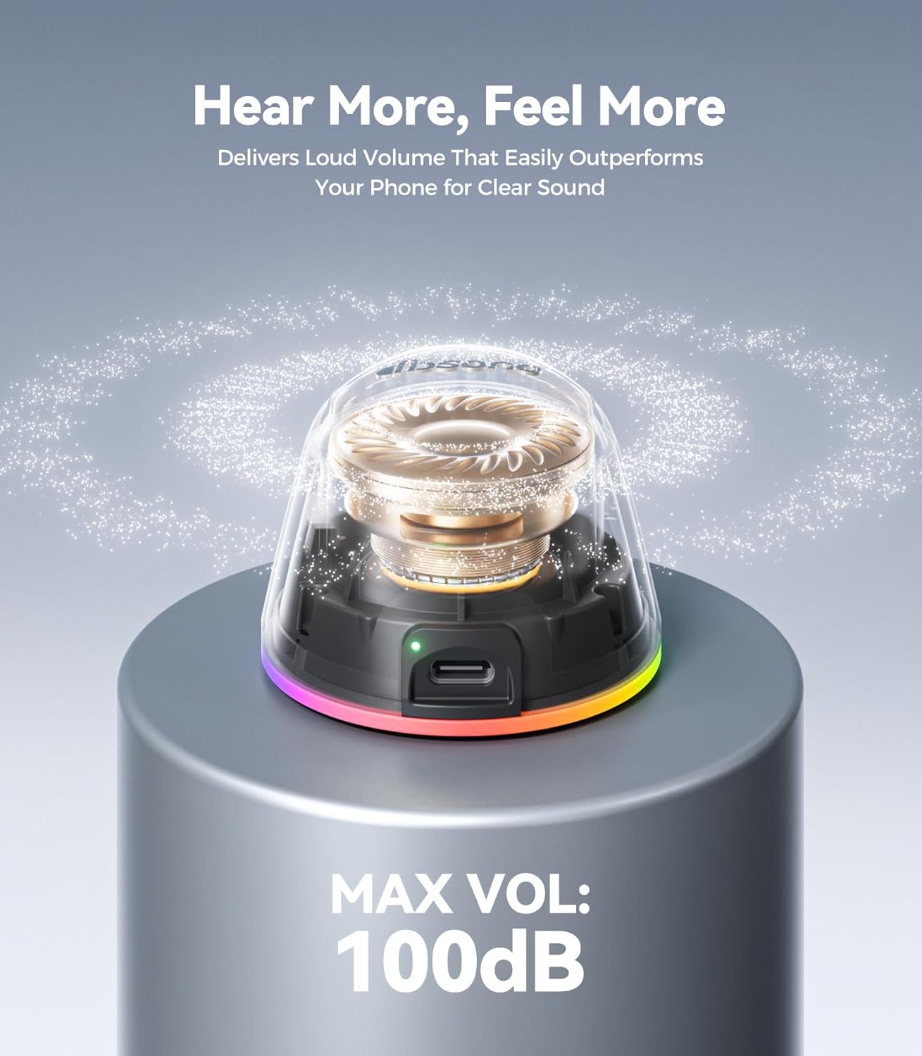 dbsono 2 1 IPX5 9 Portable Speaker Phone Stand Gifts:Birthday Graduation Mini Gifts for Him Her, in Magnetic Bluetooth