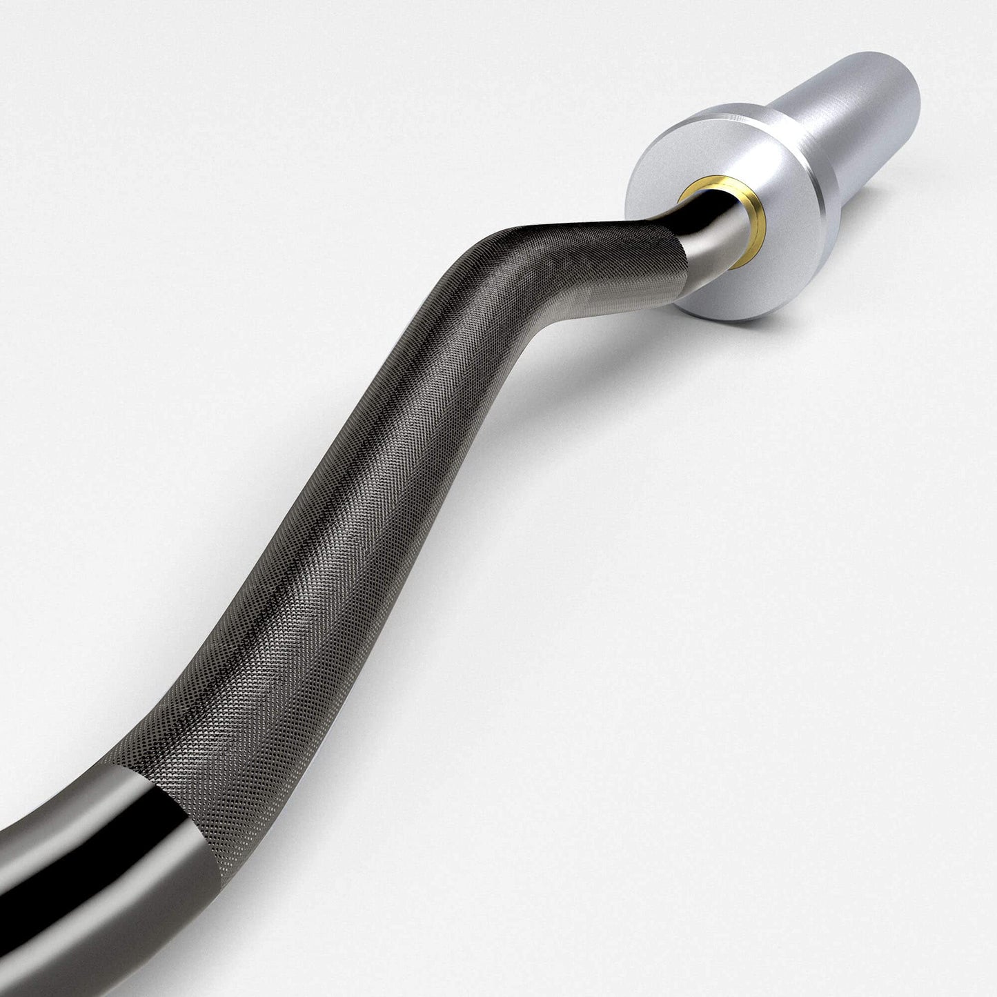Elevens Olympic Barbell EZ Bar Curl Bar 4ft/5ft/7ft for 2 Inch Weight Plates, Perfect for Home Fitness (300lb/330lb/400lb/700lb/1000lb/1500lb) (Black-22lb)
