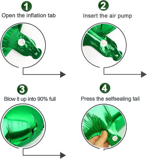 Green Number Balloons by [Brand Name] - 40 Inch 0 Balloon for Birthday & St. Patrick's Day Decor