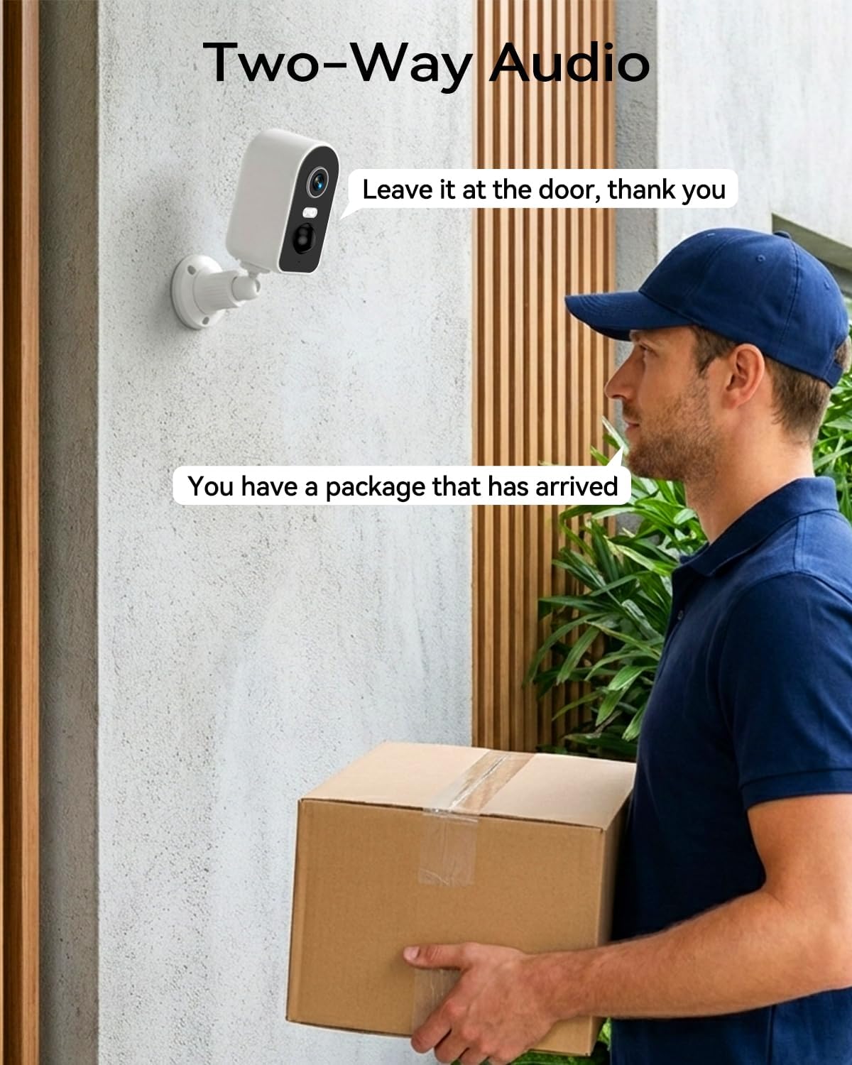 KKB 2K 2.4G iCam365 2 Security Cameras Wireless Outdoor, Magnetic Mount, WiFi Battery Powered Camera for Home Security