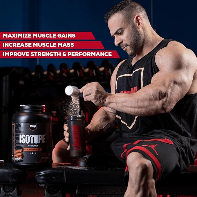 REDCON1 Isotope 100% Whey Isolate, Peanut Butter Chocolate - Keto Friendly Whey Protein Powder - Low Carb + Zero Added Sugar Whey Protein Isolate - Keto Protein Powder (71 Servings)