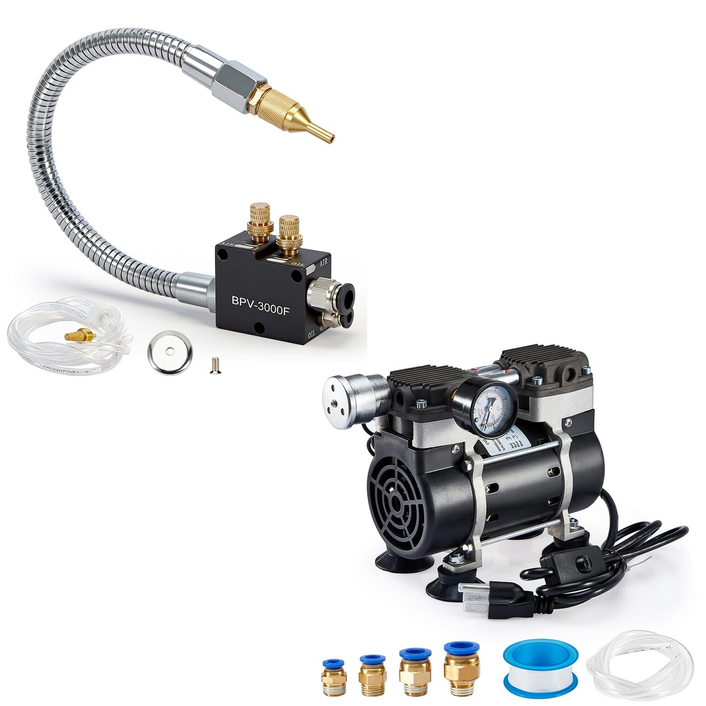 Vacuum Pump 50 L with Mist Coolant Spray System