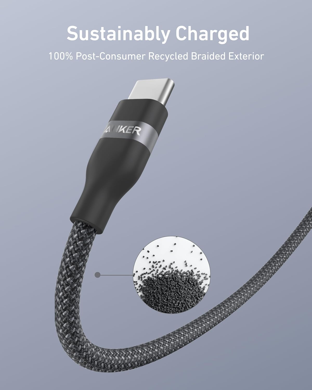 17 16 Note20 (3FT, Anker Car Carplay Cable for iPhone Pro Max Plus, Upcycled Braided USB A to USB C Car Charger Cord